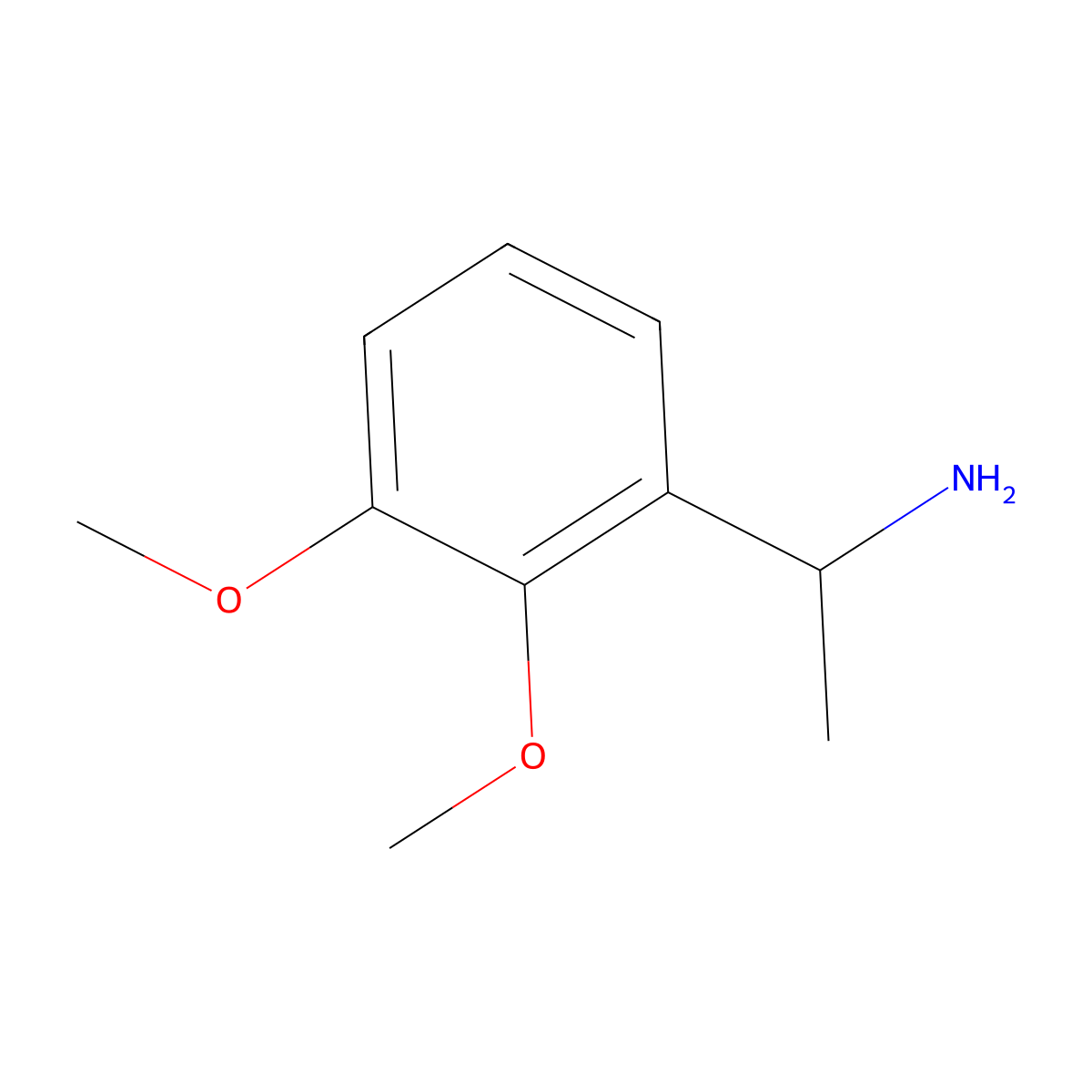 (S)-1-(2,3-Dimethoxyphenyl)ethan-1-amine molecular structure, CAS 1212807-38-9