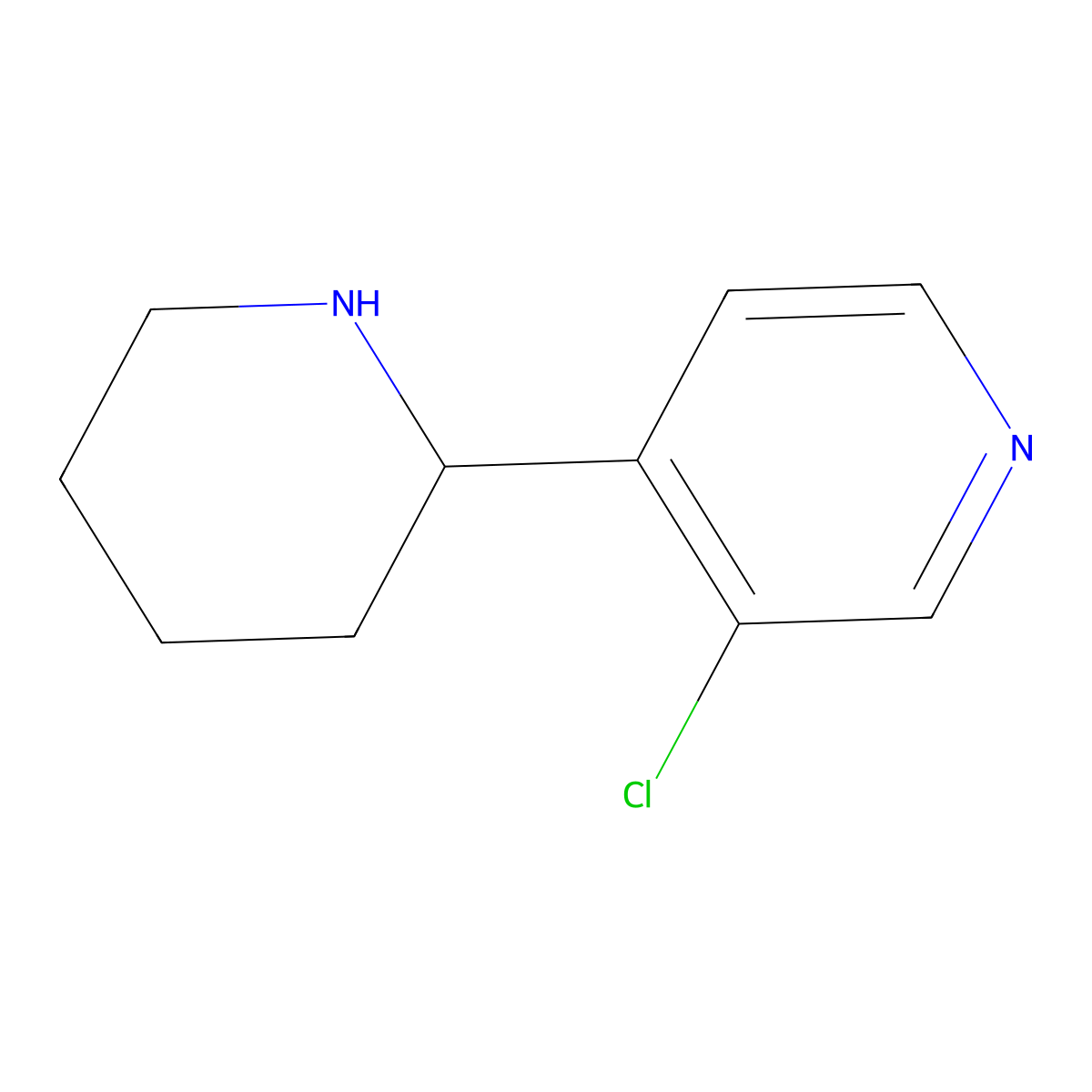 (R)-3-Chloro-4-(piperidin-2-yl)pyridine molecular structure, CAS 1212808-01-9