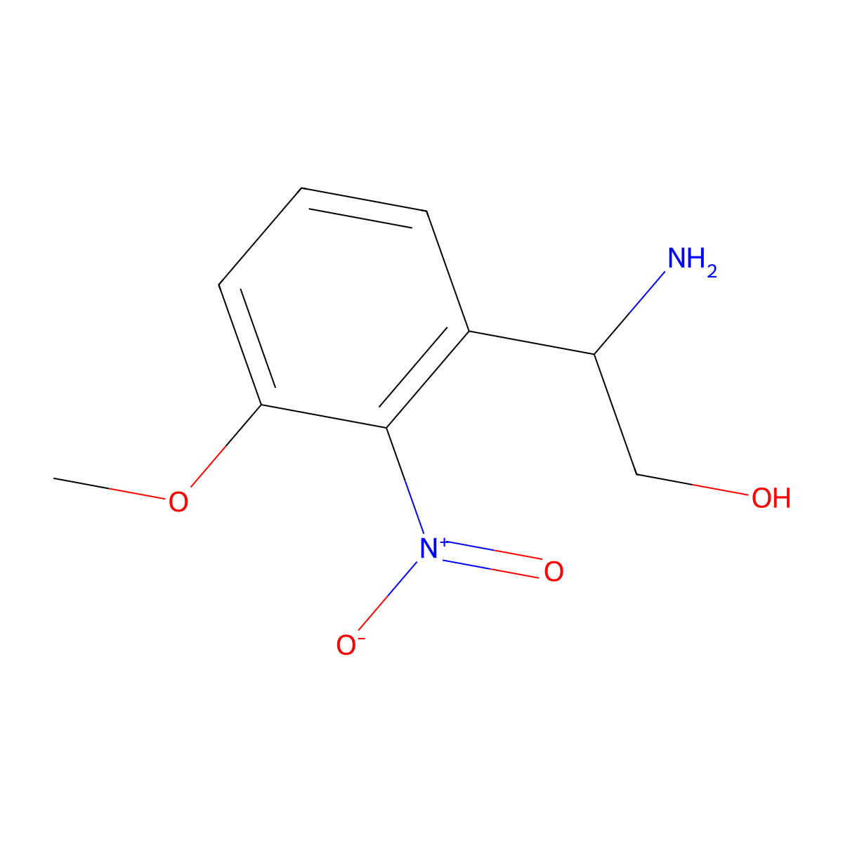 (s)-2-Amino-2-(3-methoxy-2-nitrophenyl)ethan-1-ol molecular structure, CAS 1212809-75-0