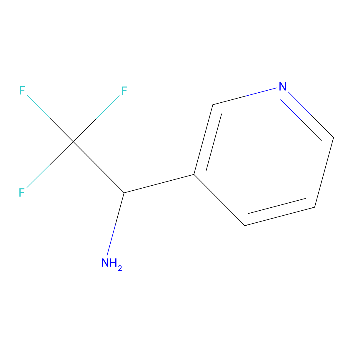 (R)-2,2,2-Trifluoro-1-(pyridin-3-YL)ethan-1-amine molecular structure, CAS 1212813-98-3