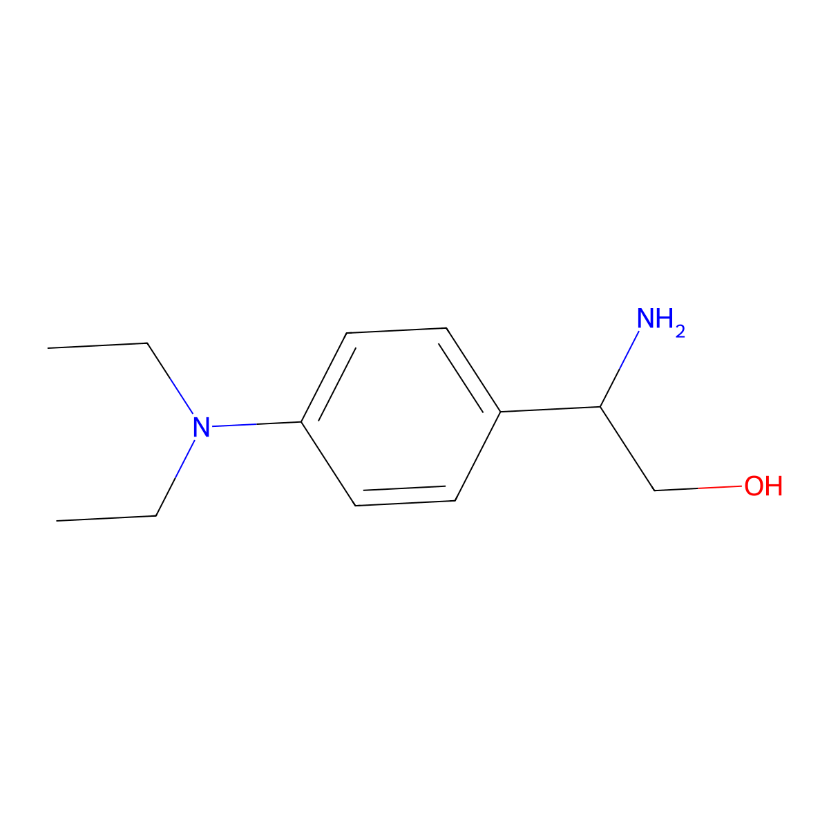 (s)-2-Amino-2-(4-(diethylamino)phenyl)ethan-1-ol molecular structure, CAS 1212818-50-2
