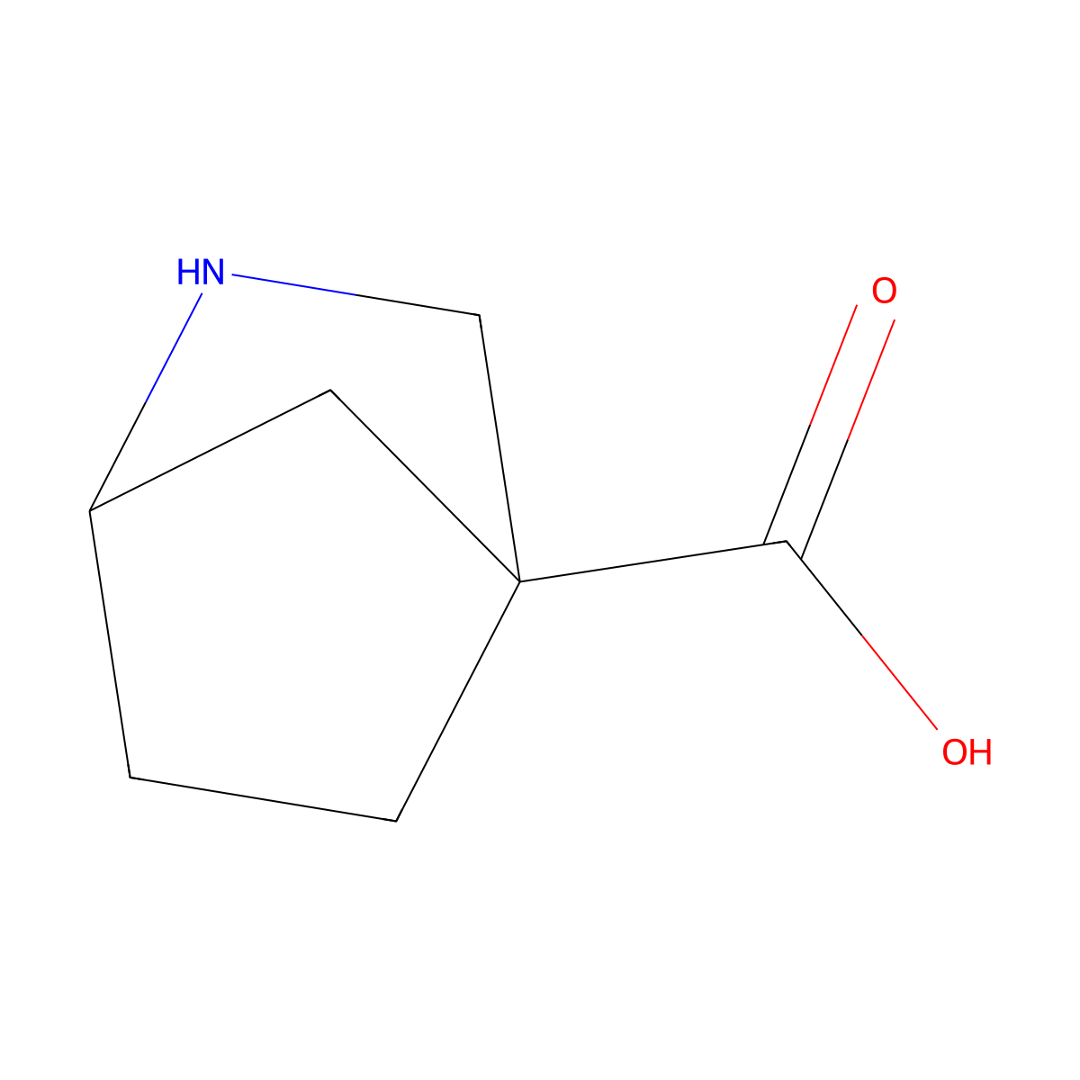 (1R)-2-Azabicyclo[2.2.1]heptane-4-carboxylic acid molecular structure, CAS 1212824-19-5