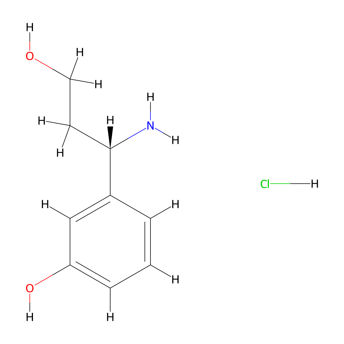 (S)-3-(1-Amino-3-hydroxypropyl)phenol hydrochloride molecular structure, CAS 1212827-86-5