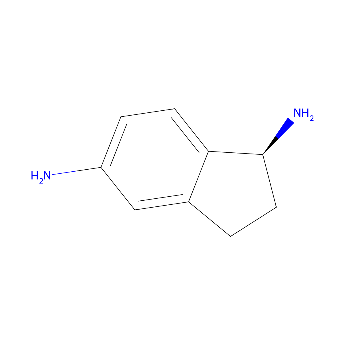 (1S)-2,3-dihydro-1H-indene-1,5-diamine molecular structure, CAS 1212828-37-9