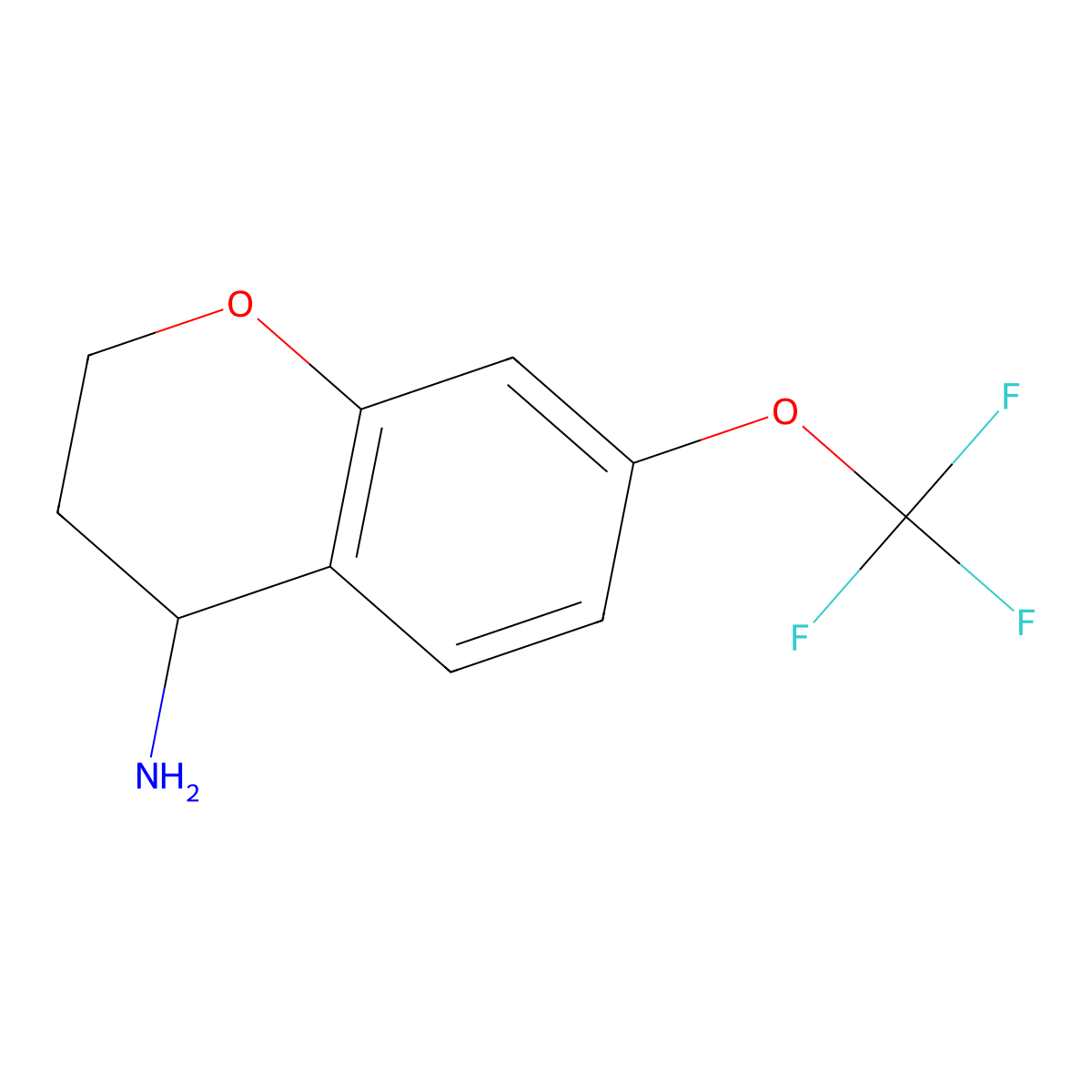 (S)-7-(Trifluoromethoxy)chroman-4-amine molecular structure, CAS 1212830-40-4