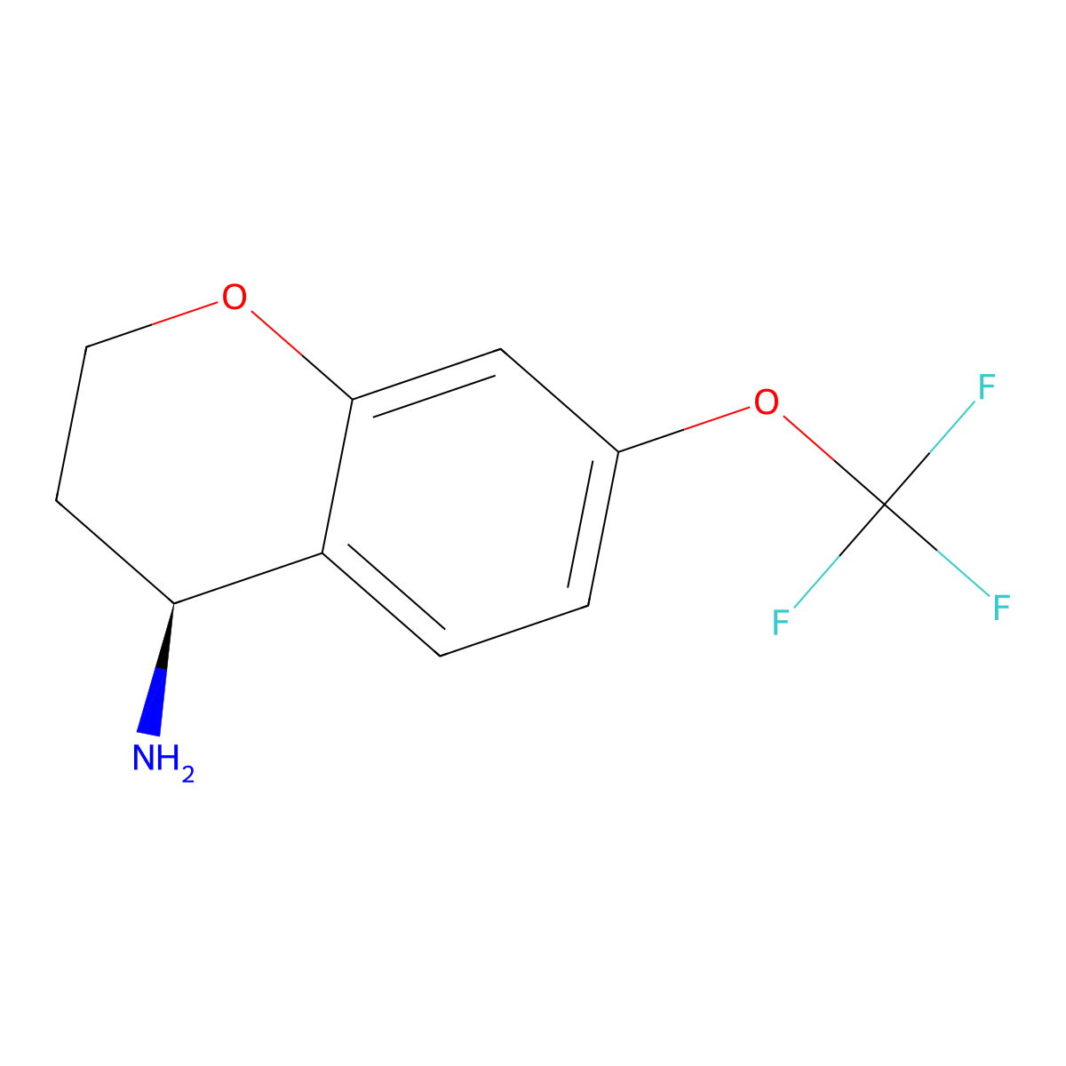 (S)-7-(Trifluoromethoxy)chroman-4-amine molecular structure, CAS 1212830-40-4