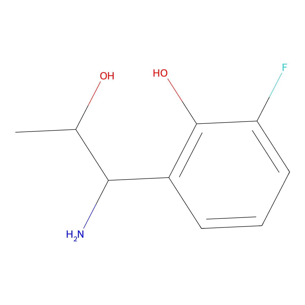 2-((1S,2R)-1-Amino-2-hydroxypropyl)-6-fluorophenol molecular structure, CAS 1212831-74-7