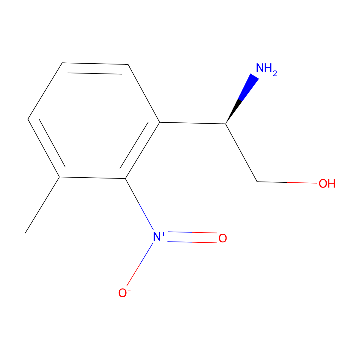 (r)-2-Amino-2-(3-methyl-2-nitrophenyl)ethan-1-ol molecular structure, CAS 1212846-20-2