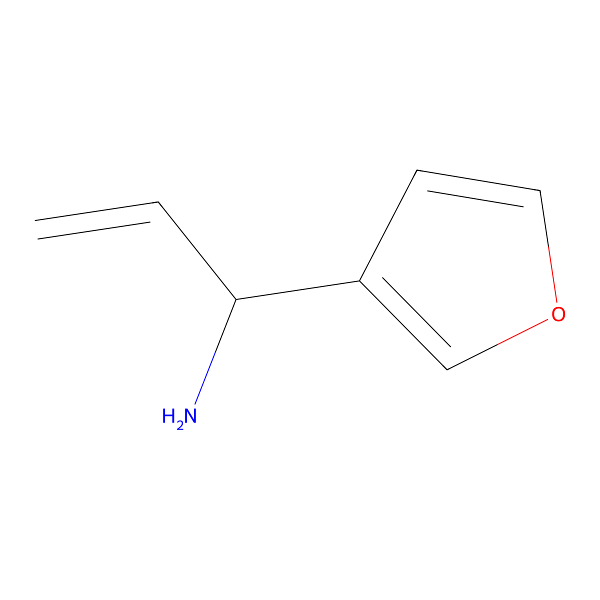 (1S)-1-(3-Furyl)prop-2-enylamine molecular structure, CAS 1212847-13-6