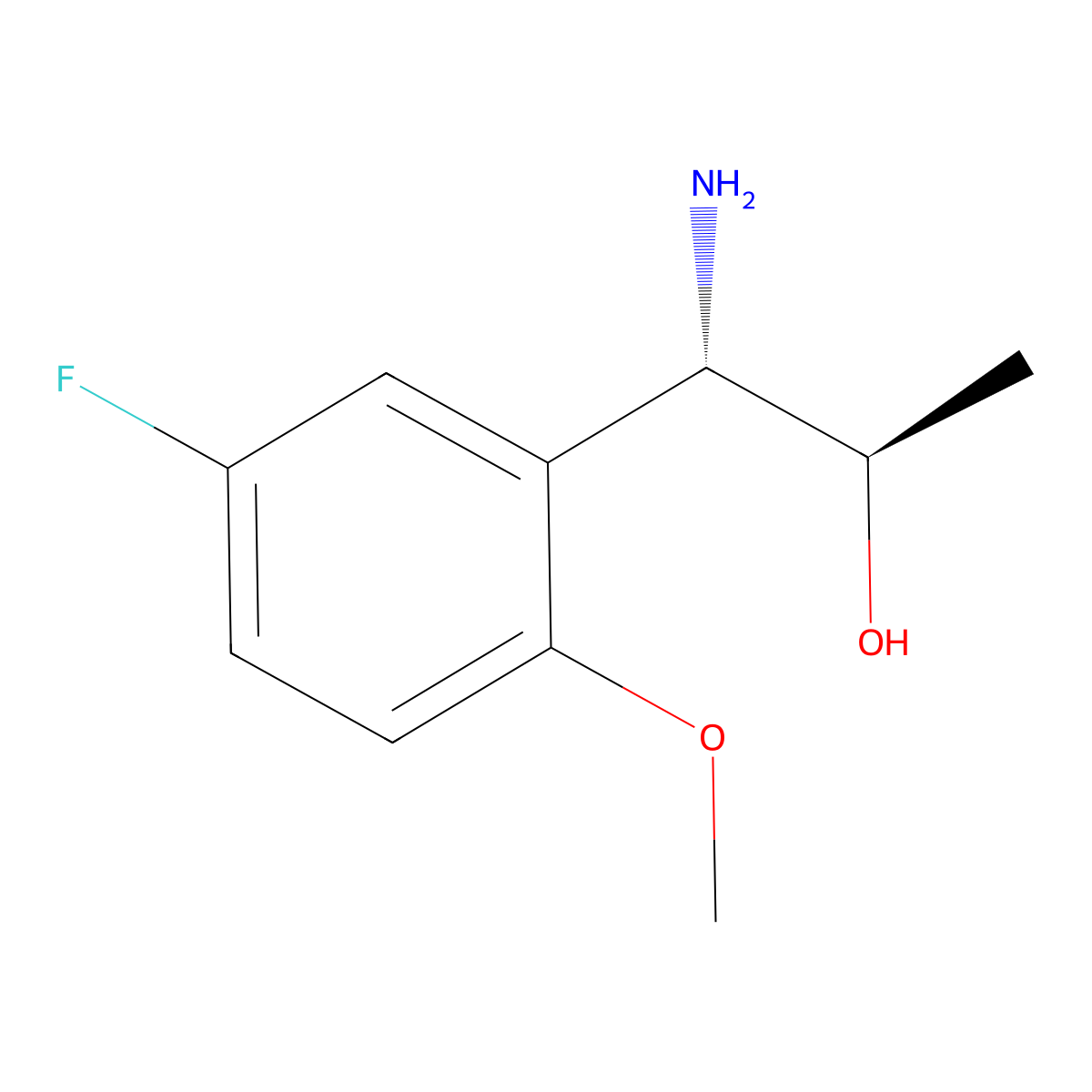 (1S,2R)-1-Amino-1-(5-fluoro-2-methoxyphenyl)propan-2-OL molecular structure, CAS 1212853-06-9