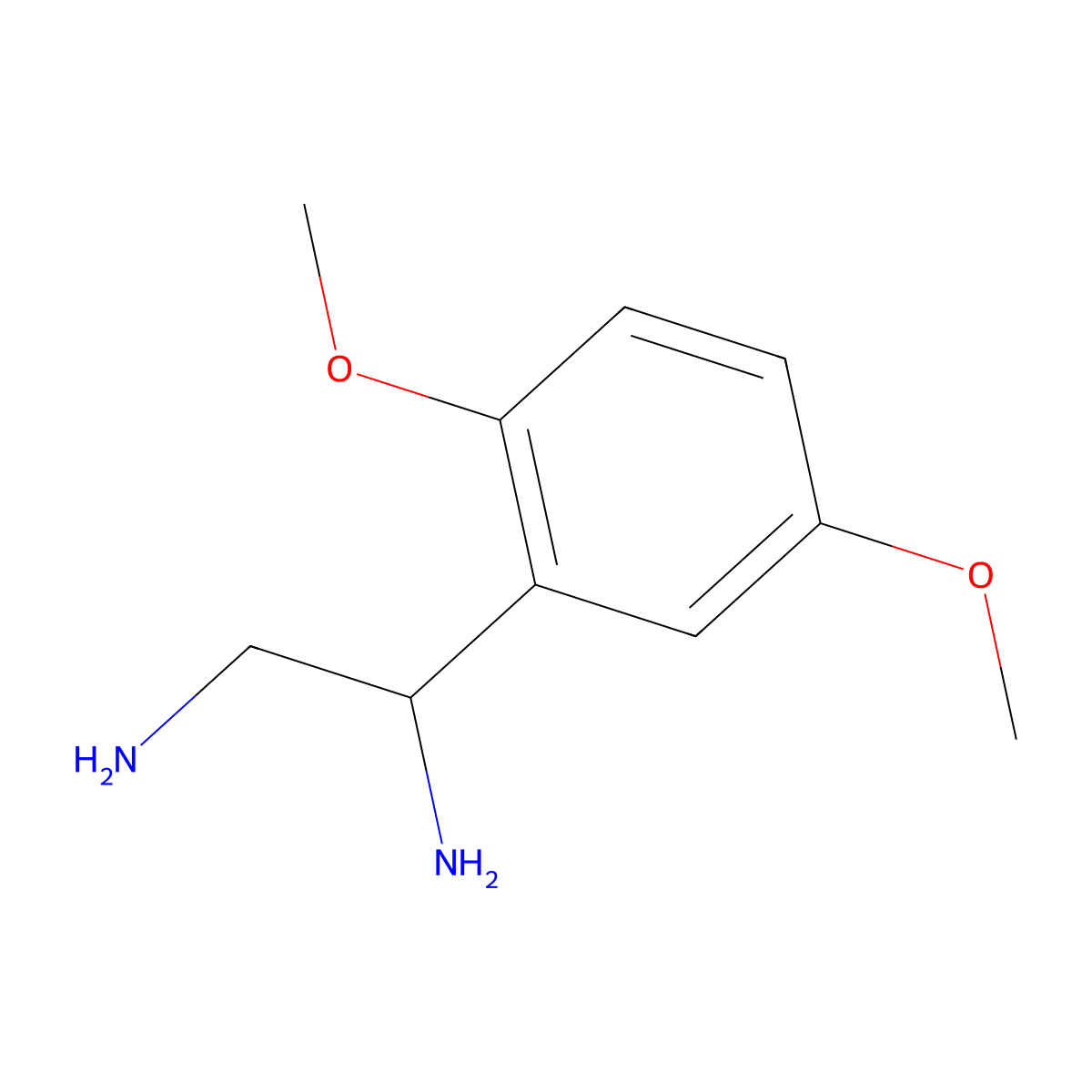 (1R)-1-(2,5-Dimethoxyphenyl)ethane-1,2-diamine molecular structure, CAS 1212860-96-2