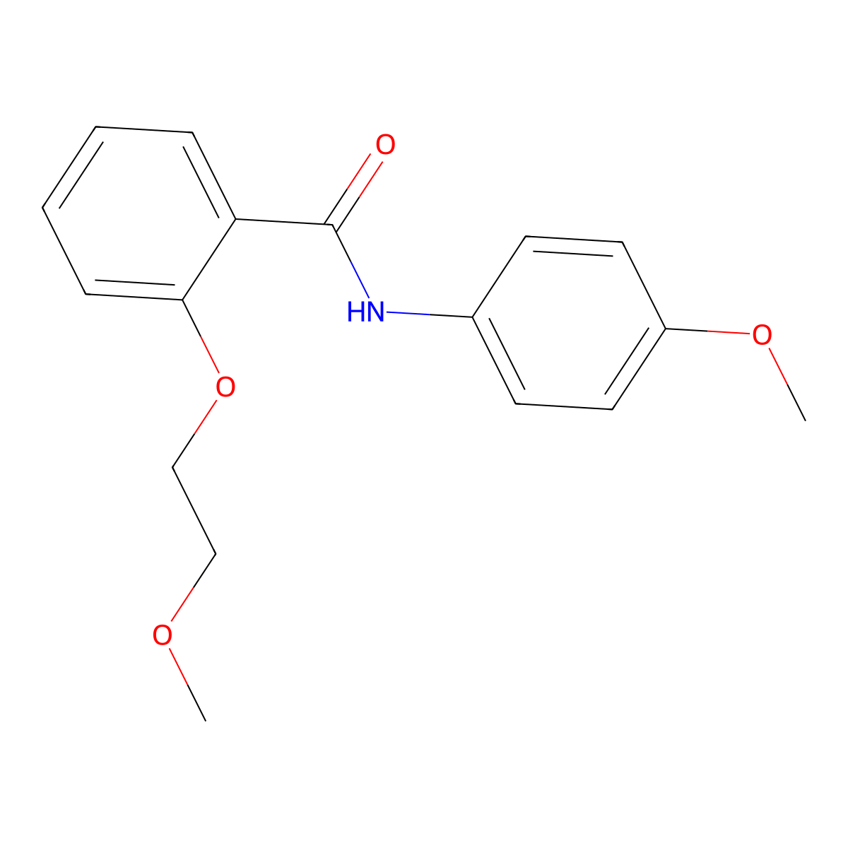 2-(2-methoxyethoxy)-N-(4-methoxyphenyl)benzamide molecular structure, CAS 121287-53-4