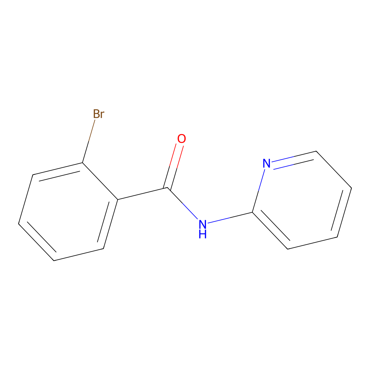 2-bromo-N-(pyridin-2-yl)benzamide molecular structure, CAS 121287-65-8
