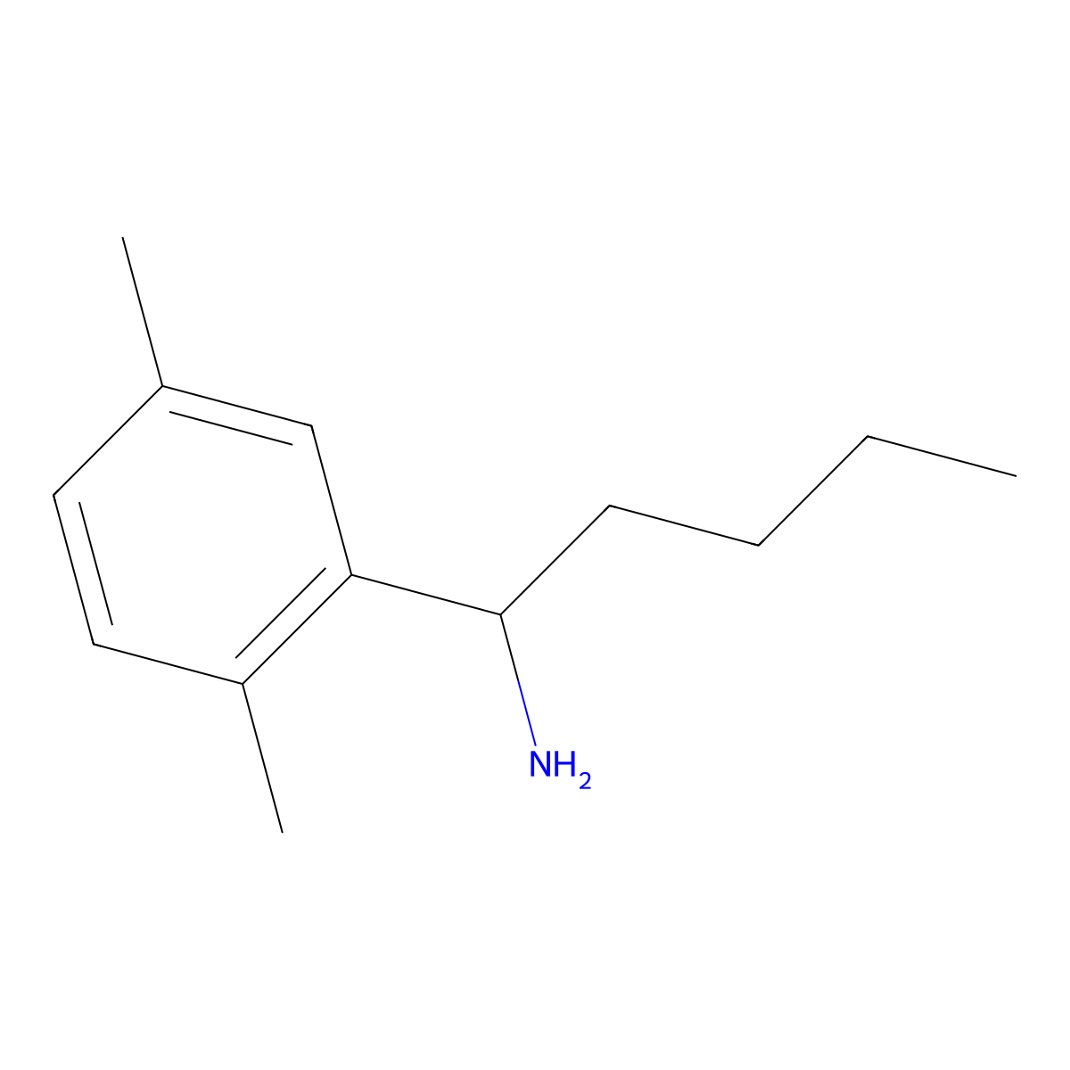 (S)-1-(2,5-Dimethylphenyl)pentan-1-amine molecular structure, CAS 1212873-57-8