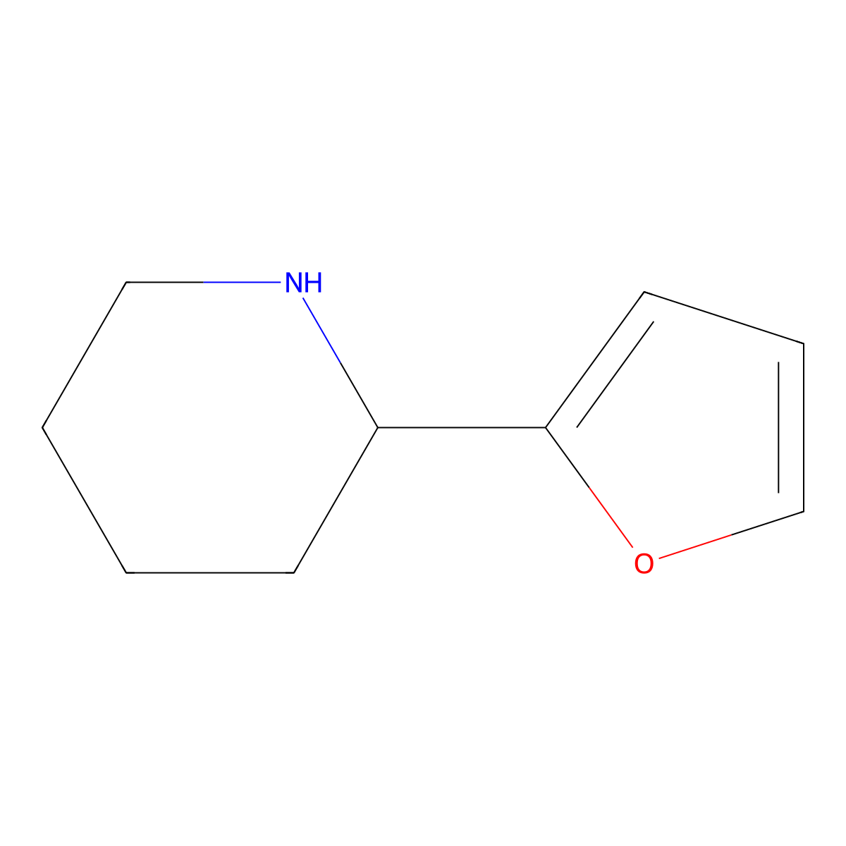 (2R)-2-(furan-2-yl)piperidine molecular structure, CAS 1212876-85-1