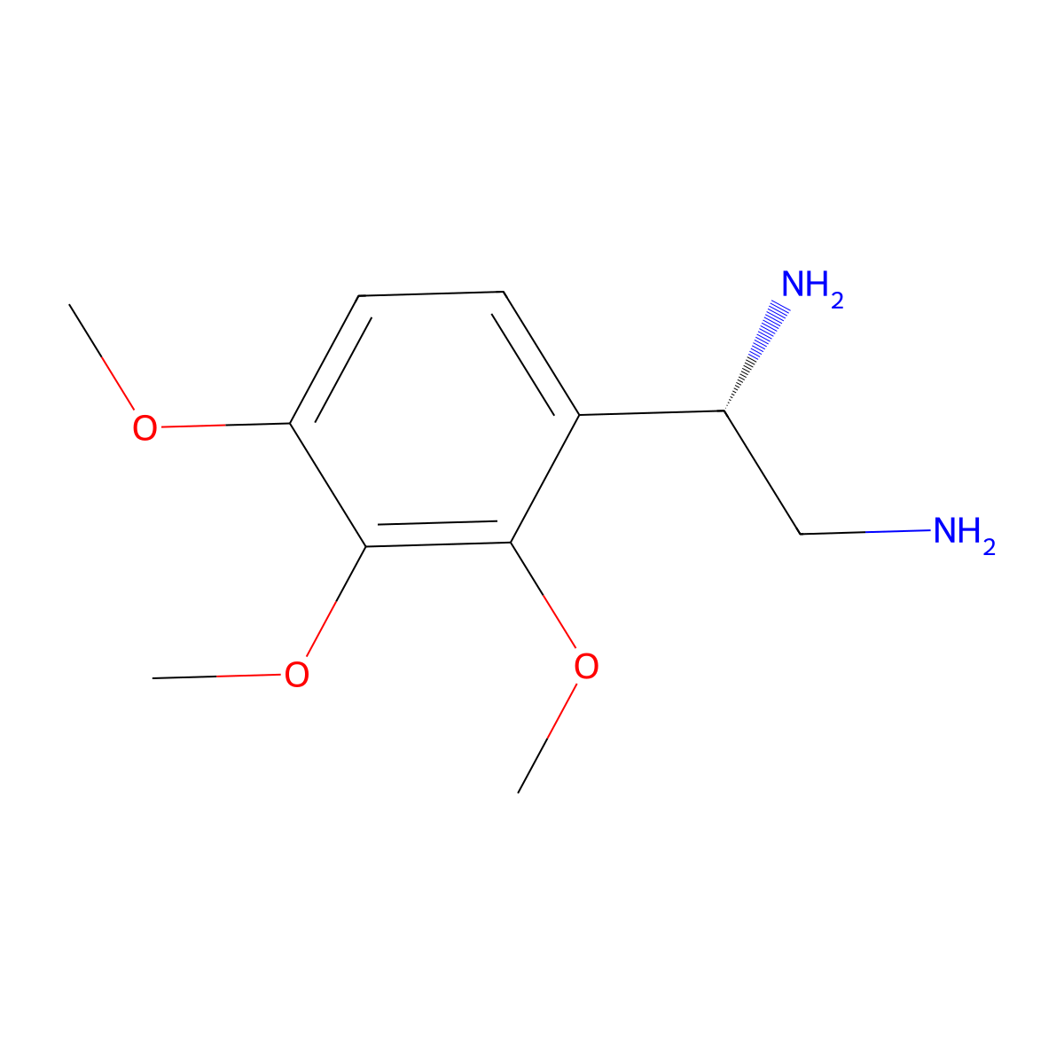 (1S)-1-(2,3,4-Trimethoxyphenyl)ethane-1,2-diamine molecular structure, CAS 1212879-02-1