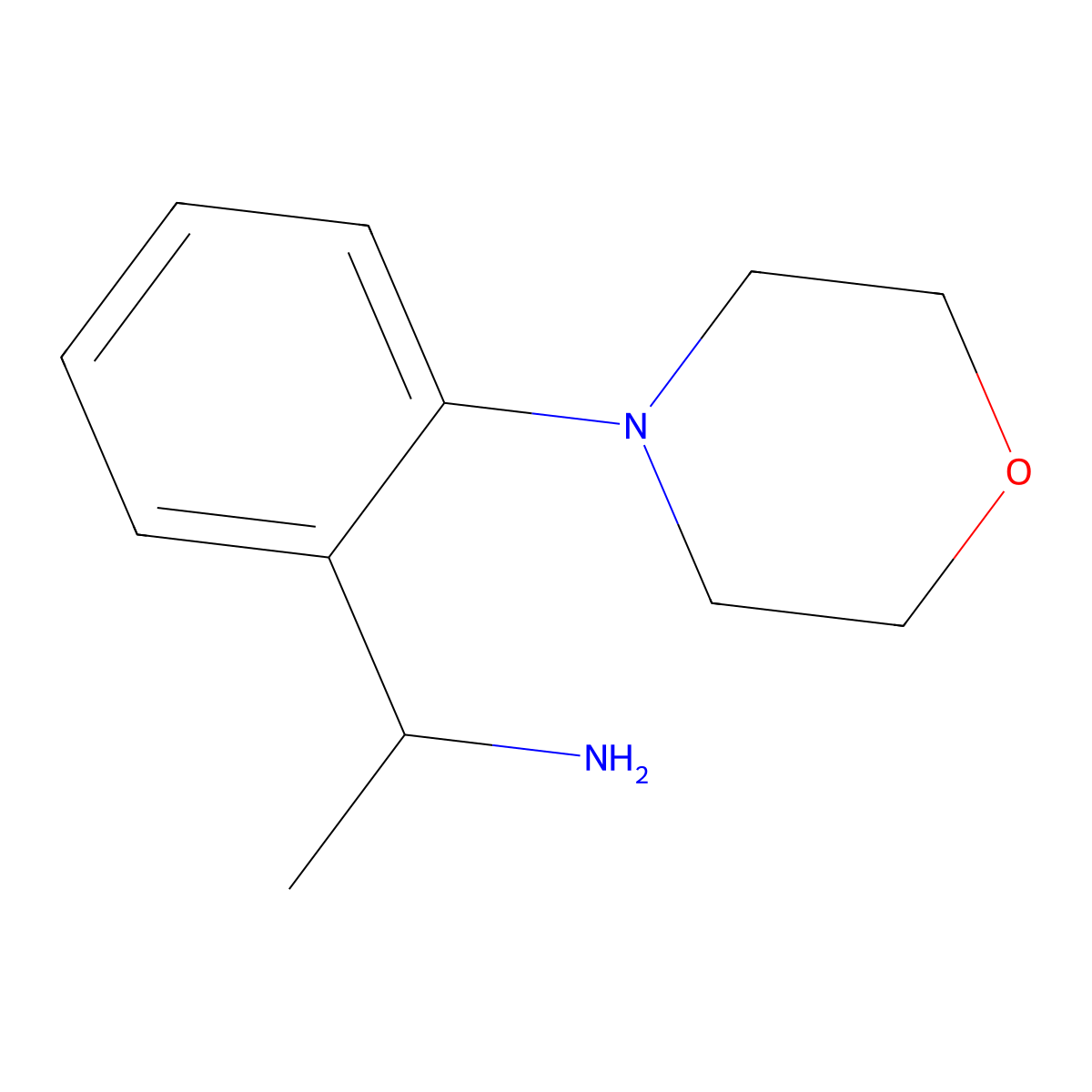 (R)-1-(2-Morpholinophenyl)ethan-1-amine molecular structure, CAS 1212879-51-0