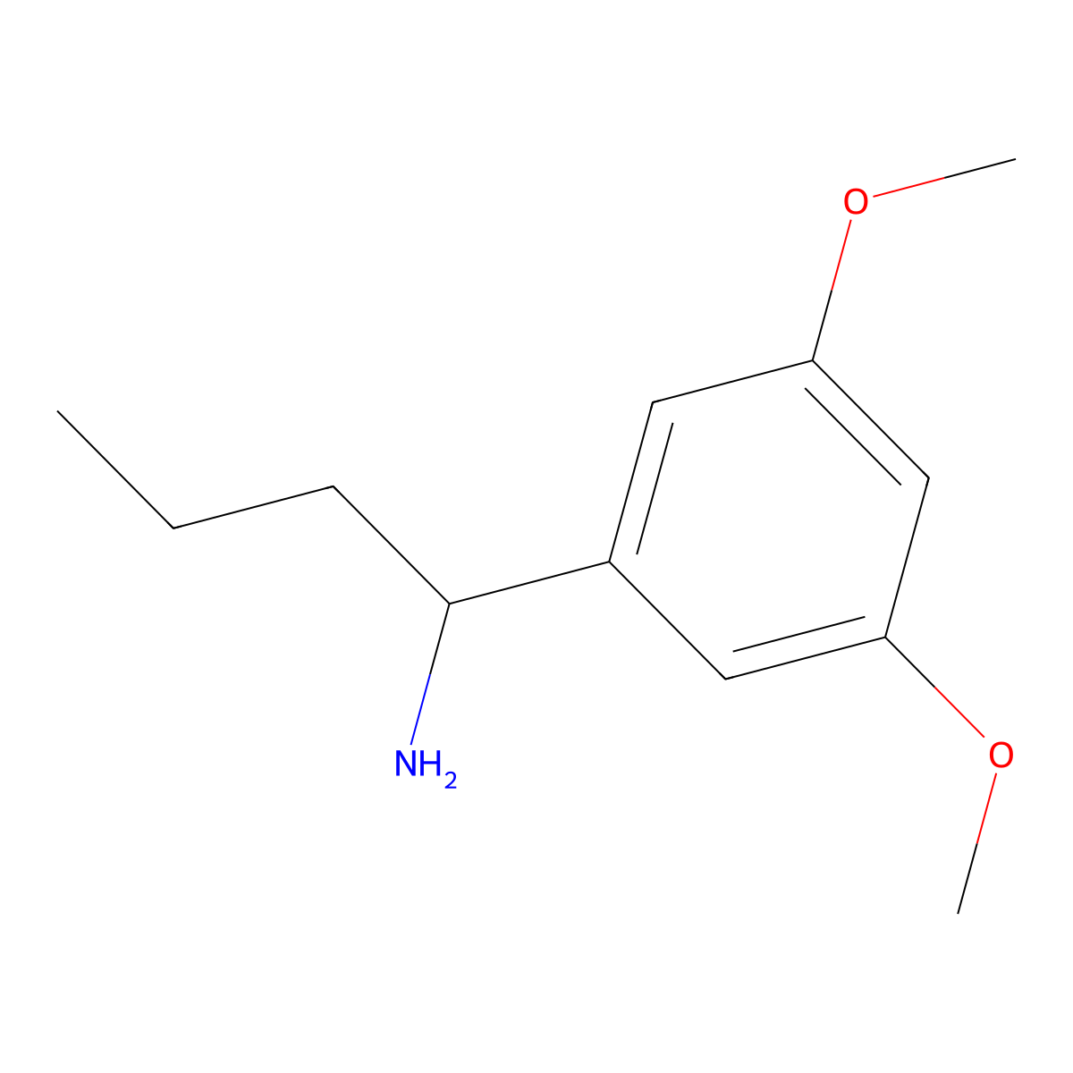(S)-1-(3,5-Dimethoxyphenyl)butan-1-amine molecular structure, CAS 1212883-66-3