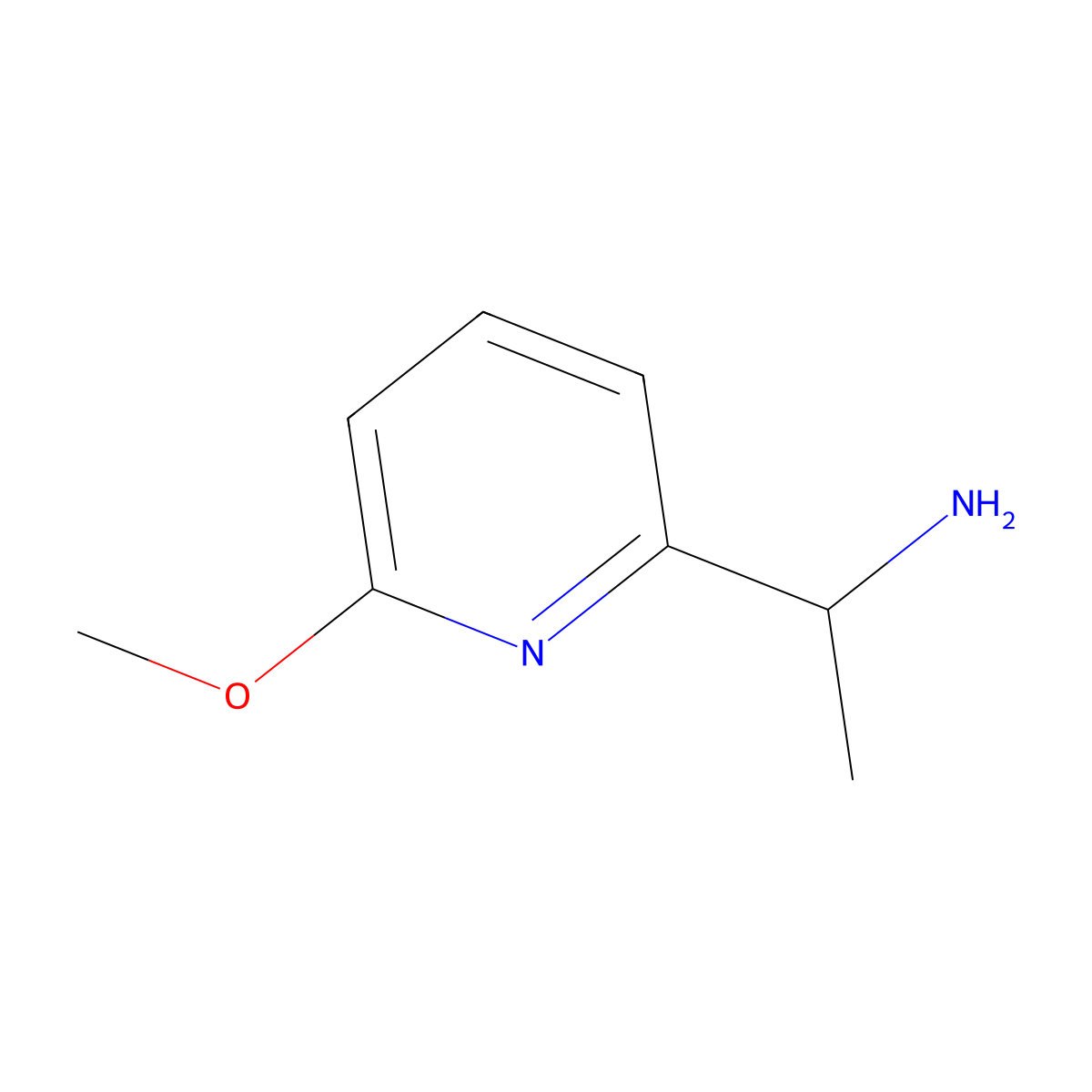 (R)-1-(6-Methoxypyridin-2-yl)ethanamine molecular structure, CAS 1212888-81-7