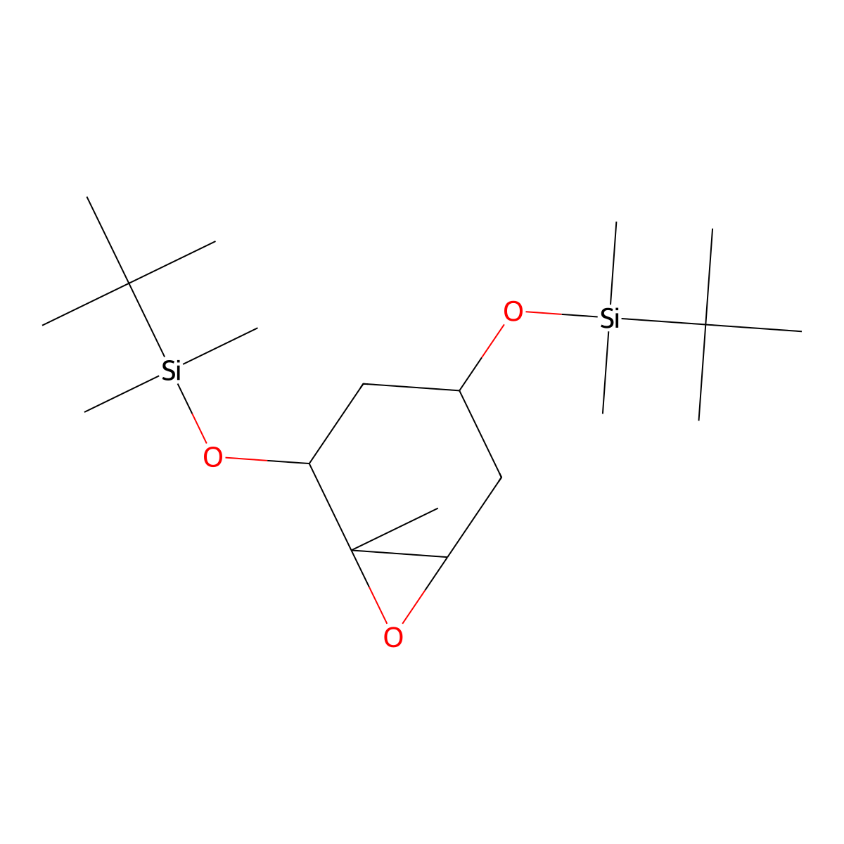 (1R,2S,4R,6R)-2,4-Bis(tert-butyldimethylsilyloxy)-1-methyl-cyclohexane 1,2-Epoxide molecular structure, CAS 121289-20-1