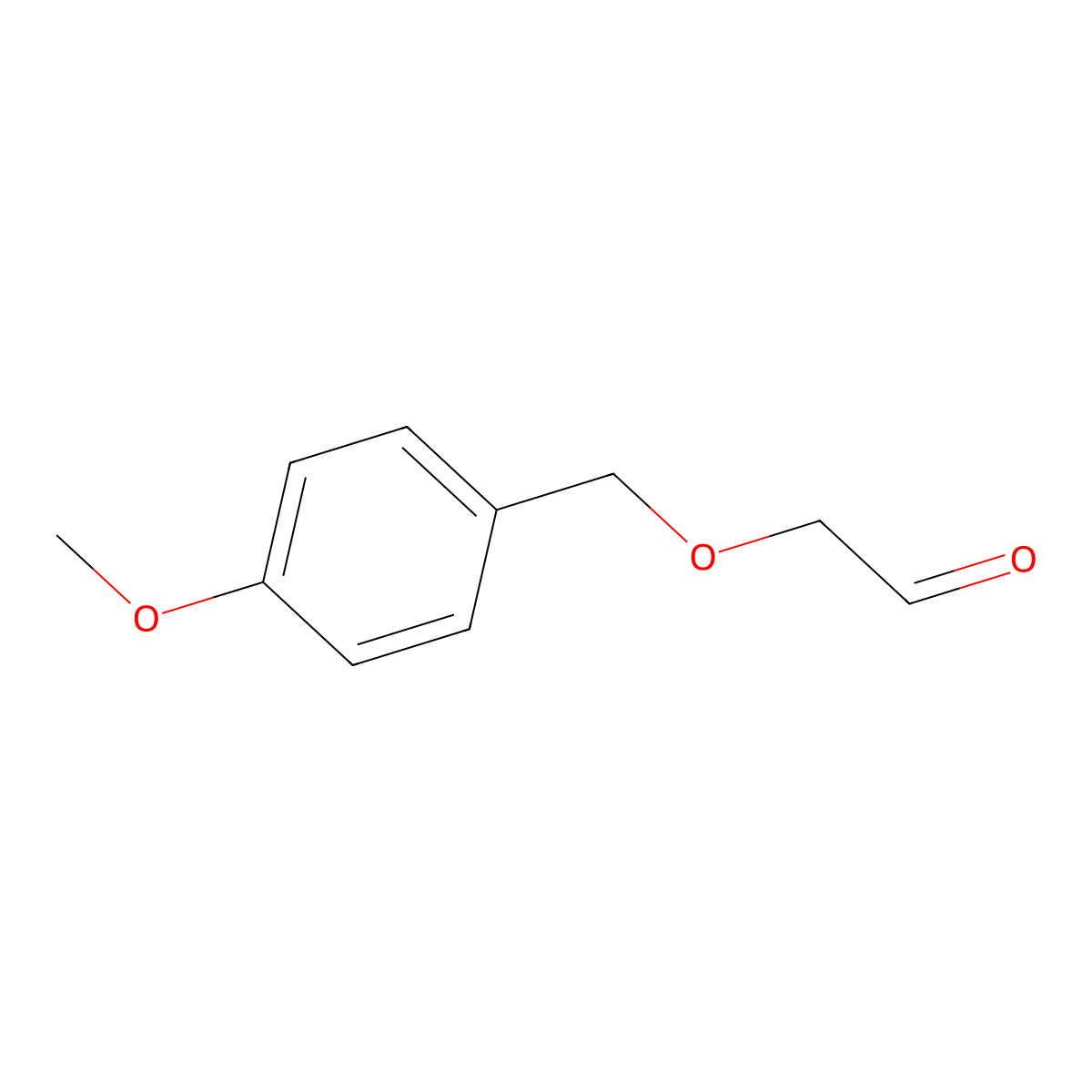 2-((4-Methoxyphenyl)methoxy)acetaldehyde molecular structure, CAS 121289-23-4