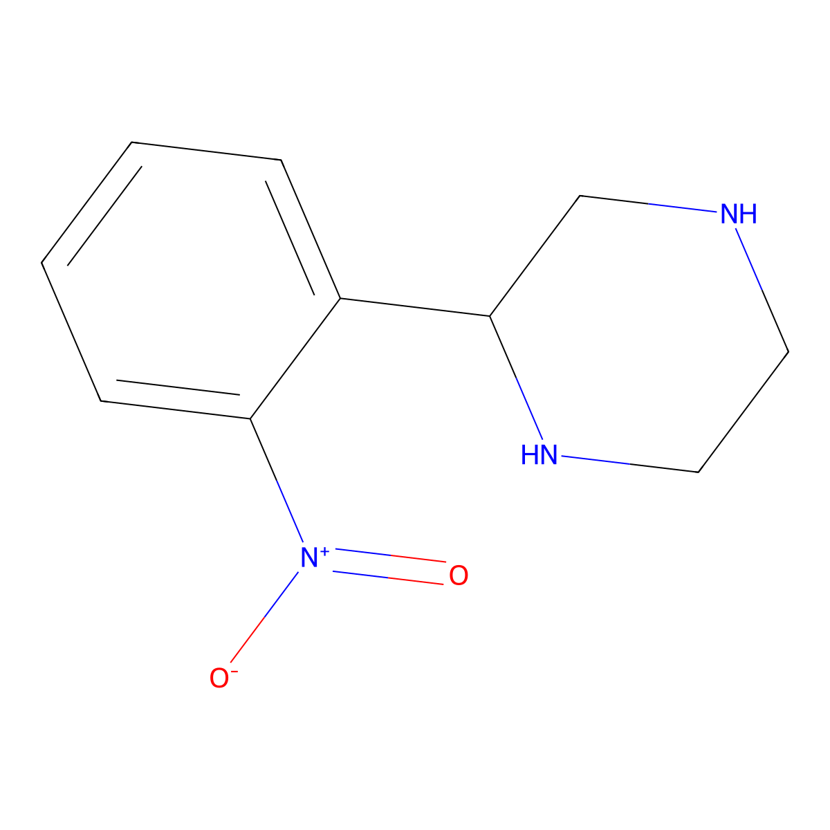 (R)-2-(2-Nitrophenyl)piperazine molecular structure, CAS 1212890-24-8