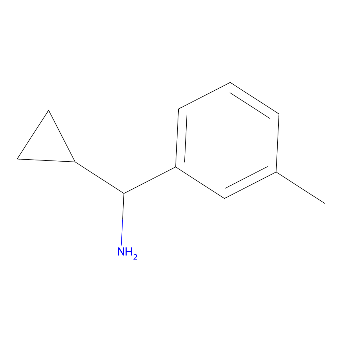 (R)-Cyclopropyl(m-tolyl)methanamine molecular structure, CAS 1212890-34-0