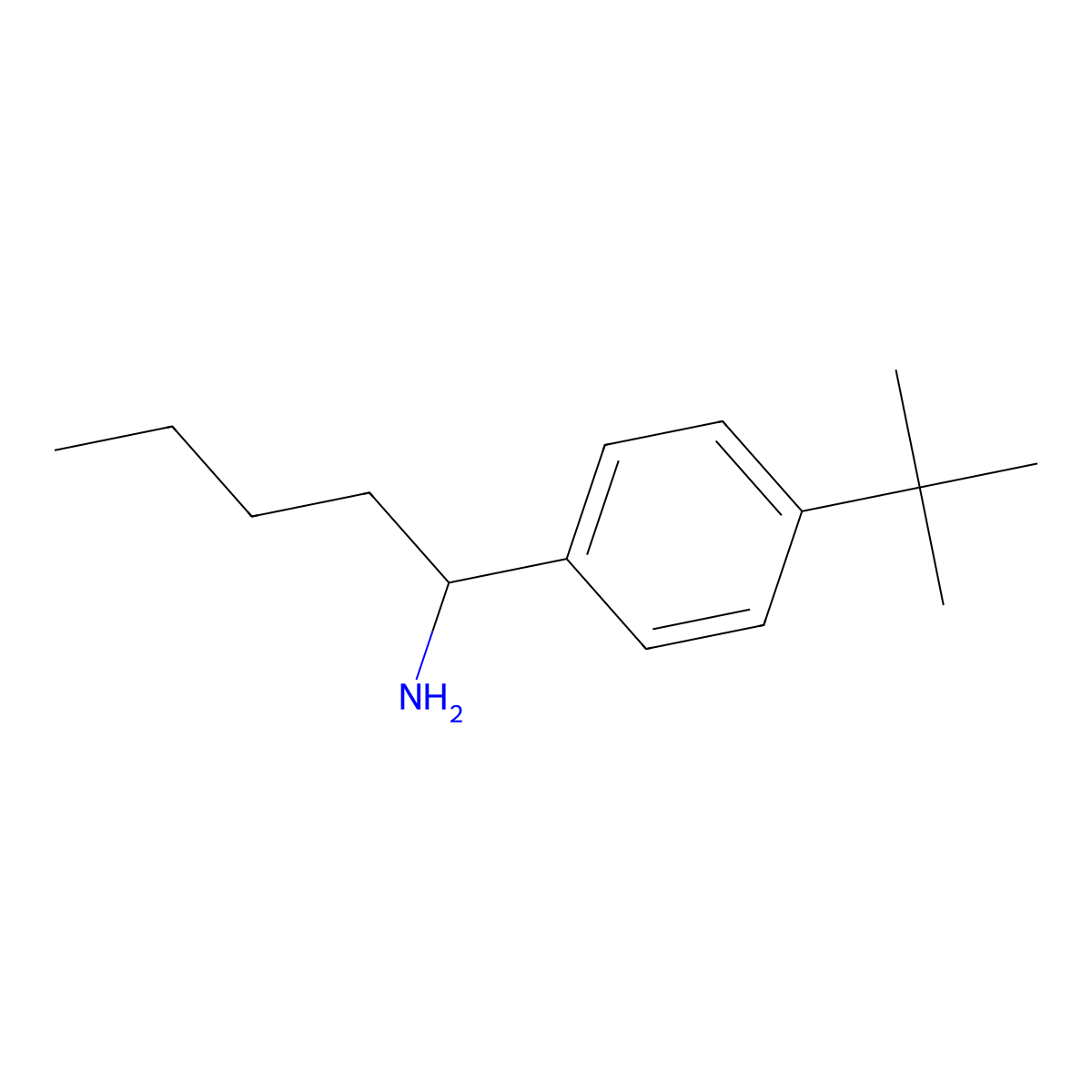 (S)-1-(4-(tert-Butyl)phenyl)pentan-1-amine molecular structure, CAS 1212891-94-5
