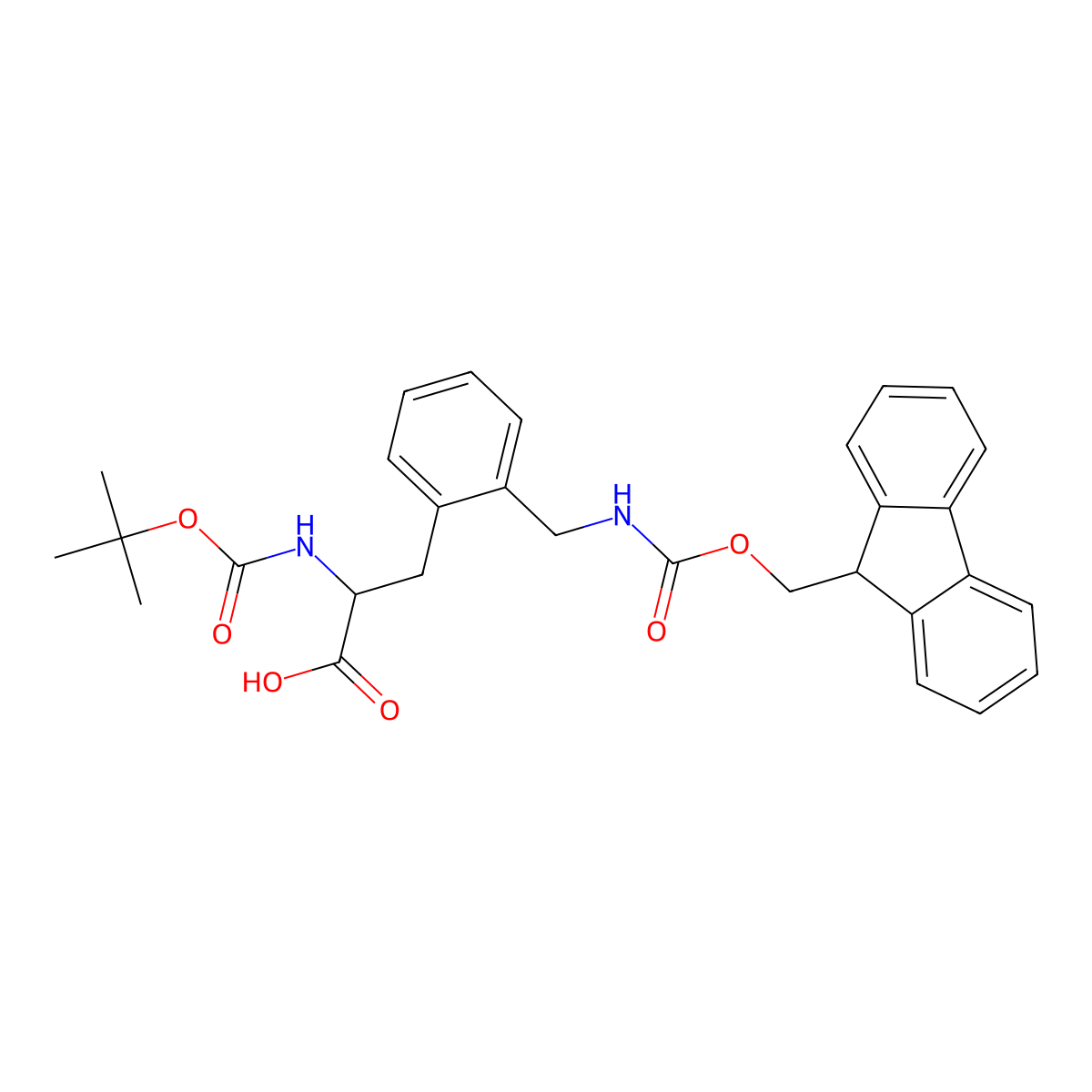 Boc-D-2-Aminomethylphe(Fmoc) molecular structure, CAS 1212895-19-6