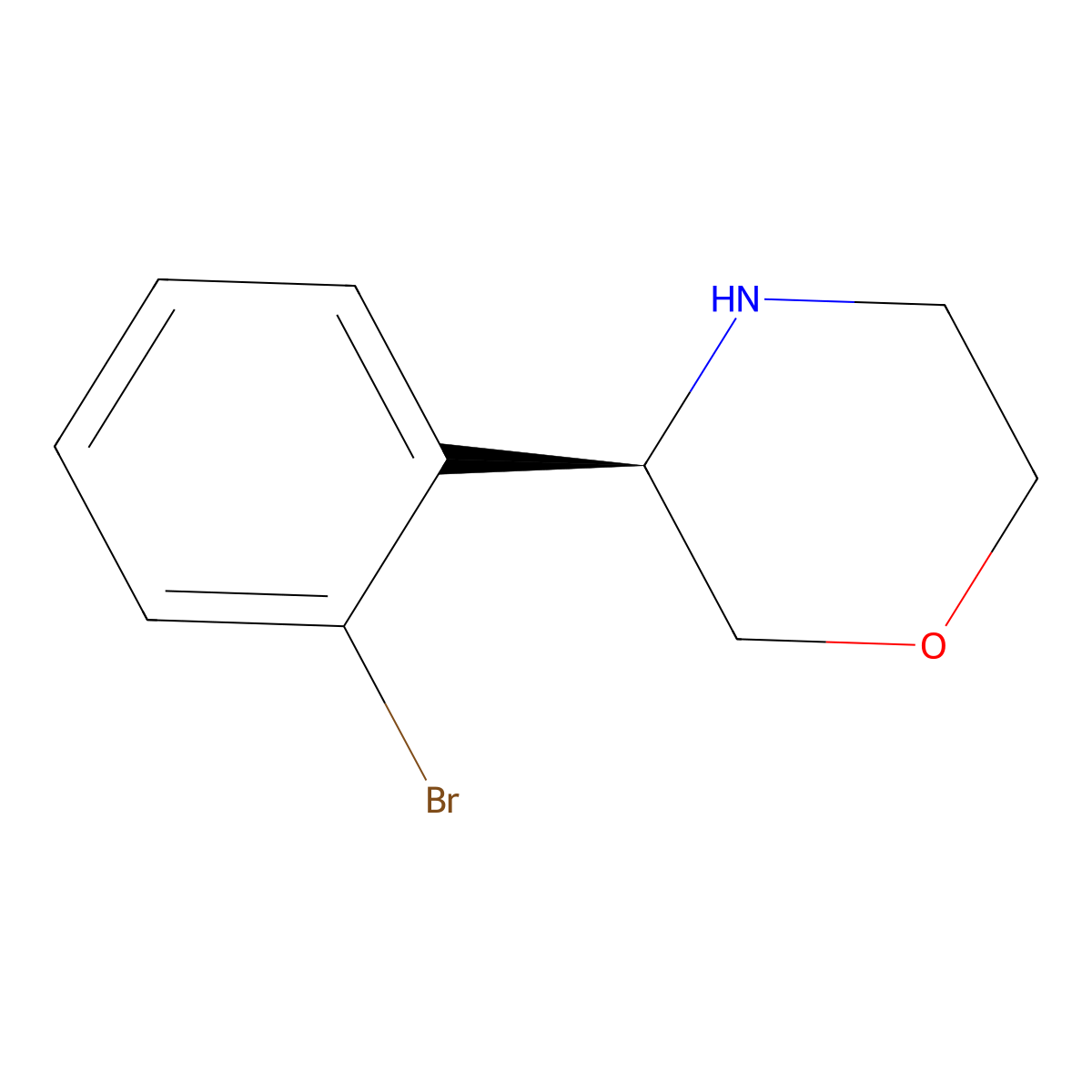 (R)-3-(2-Bromophenyl)morpholine molecular structure, CAS 1212901-90-0