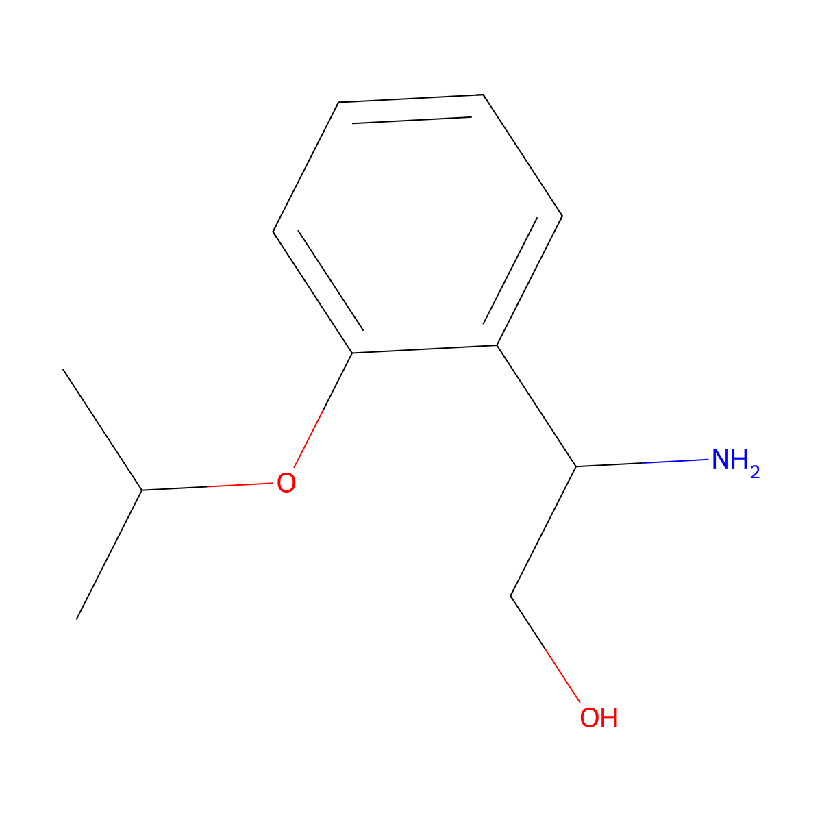 (s)-2-Amino-2-(2-isopropoxyphenyl)ethan-1-ol molecular structure, CAS 1212901-98-8