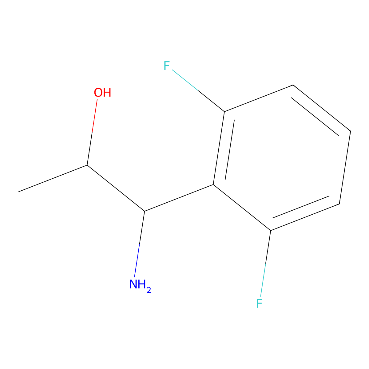 (1S,2R)-1-Amino-1-(2,6-difluorophenyl)propan-2-OL molecular structure, CAS 1212903-65-5