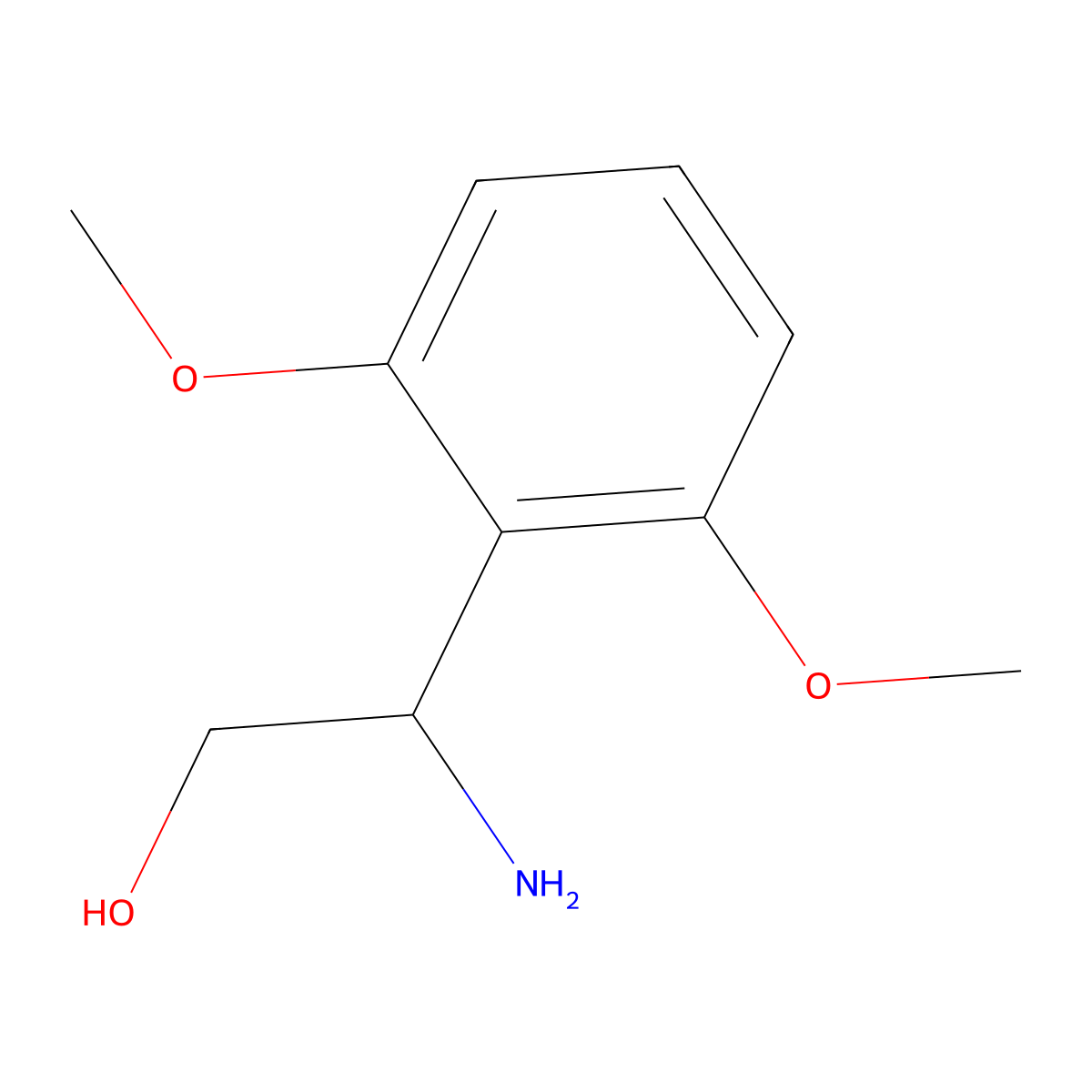 (s)-2-Amino-2-(2,6-dimethoxyphenyl)ethan-1-ol molecular structure, CAS 1212904-39-6
