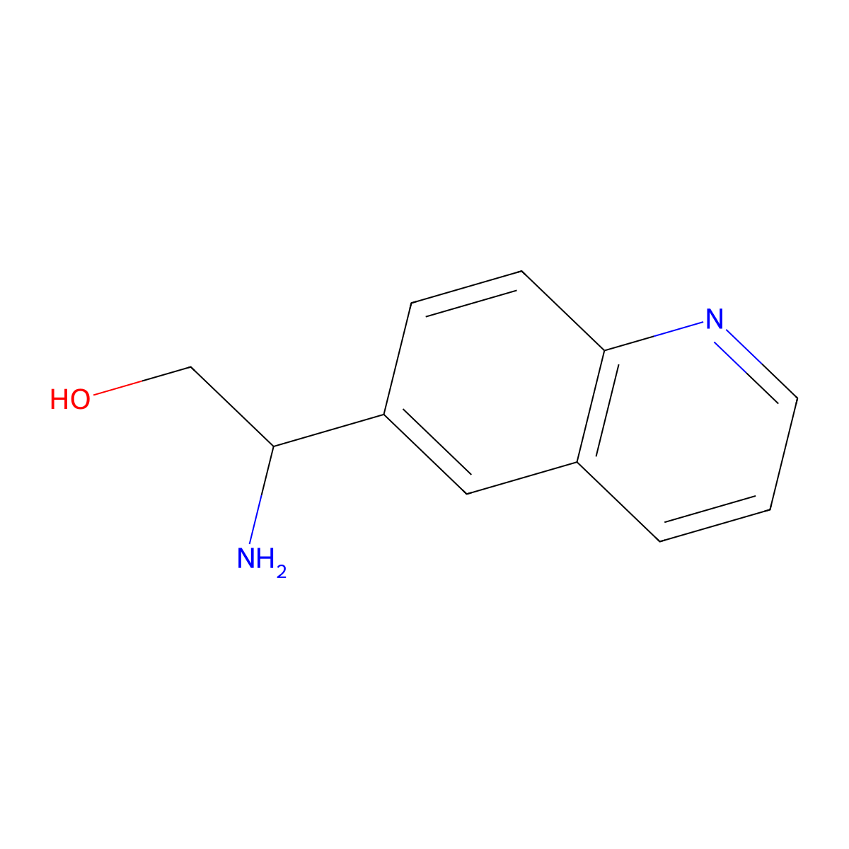 (2s)-2-Amino-2-(6-quinolyl)ethan-1-ol molecular structure, CAS 1212906-93-8