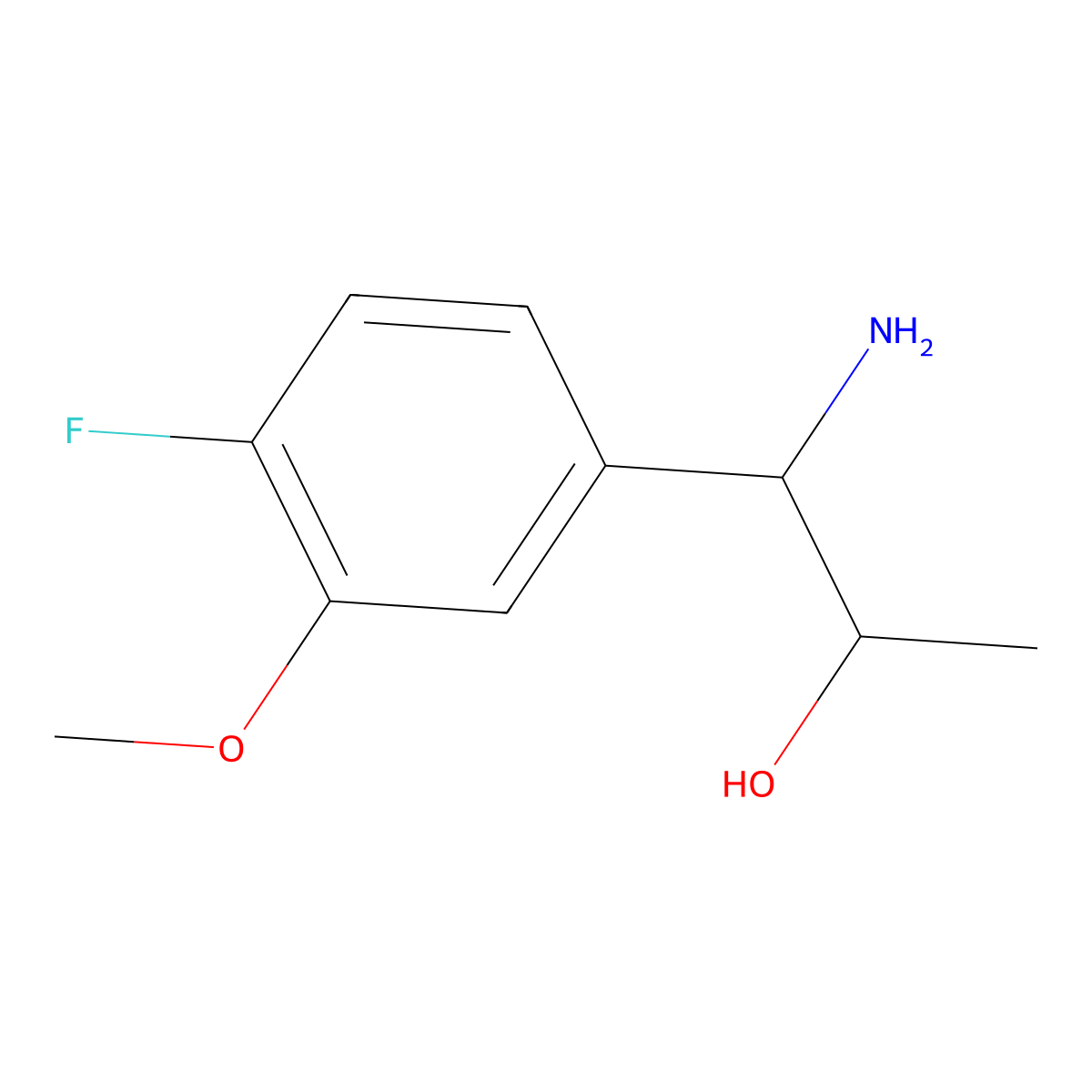 (1S,2R)-1-Amino-1-(4-fluoro-3-methoxyphenyl)propan-2-OL molecular structure, CAS 1212910-88-7