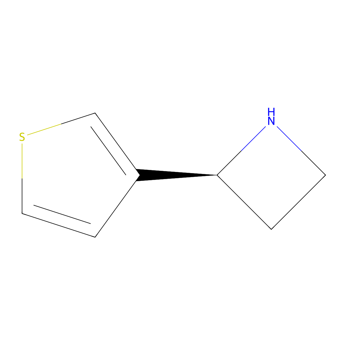 (S)-2-(Thiophen-3-yl)azetidine molecular structure, CAS 1212913-27-3