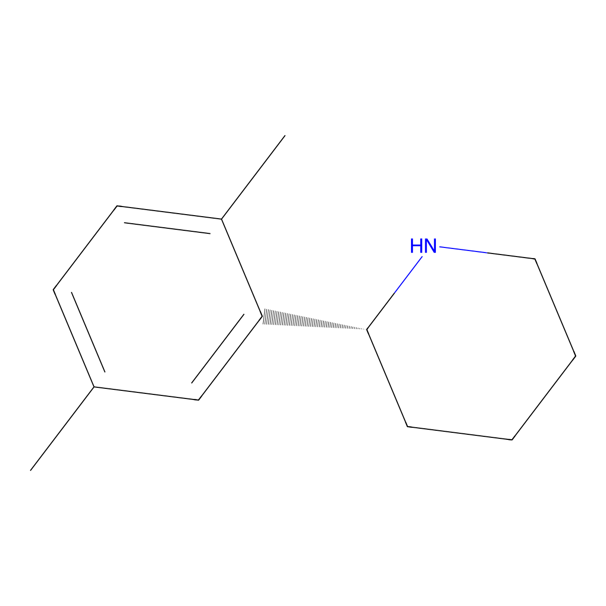 (R)-2-(2,5-Dimethylphenyl)piperidine molecular structure, CAS 1212916-43-2