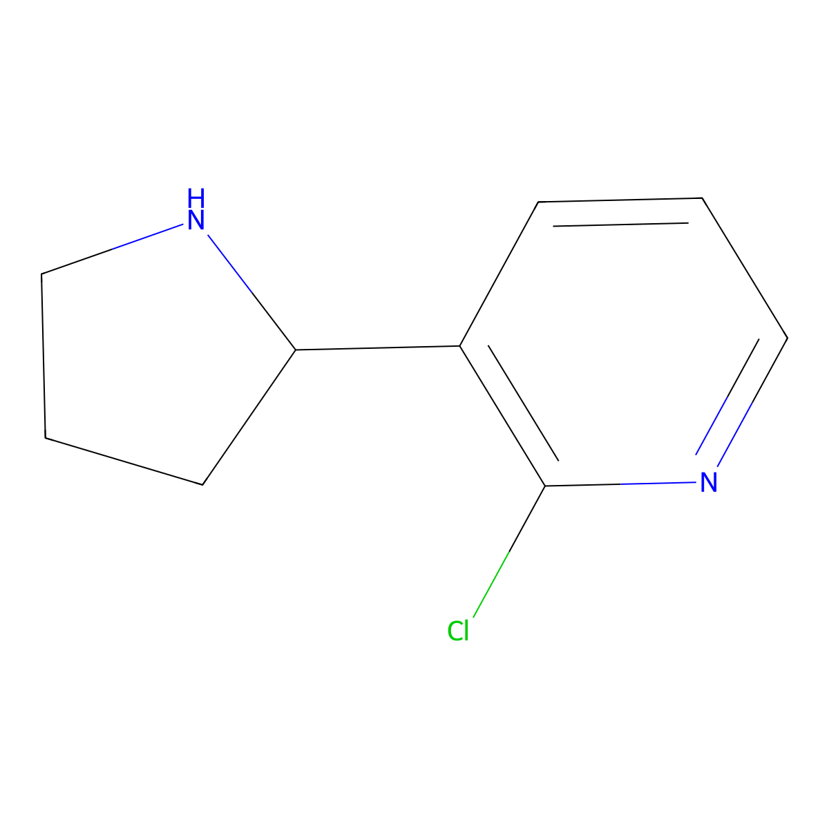 (R)-2-Chloro-3-(pyrrolidin-2-yl)pyridine molecular structure, CAS 1212921-20-4