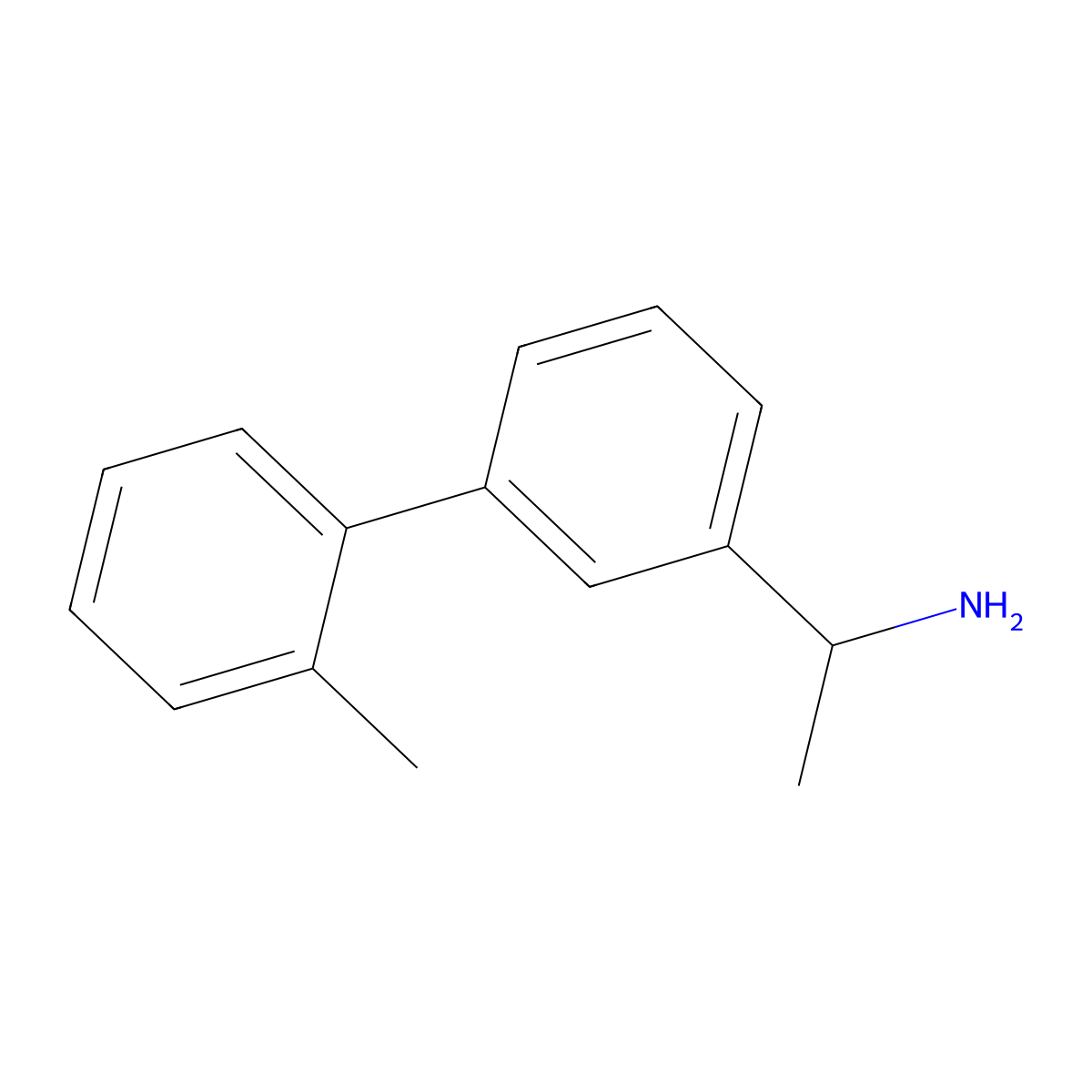 (1R)-1-[3-(2-methylphenyl)phenyl]ethan-1-amine molecular structure, CAS 1212923-08-4