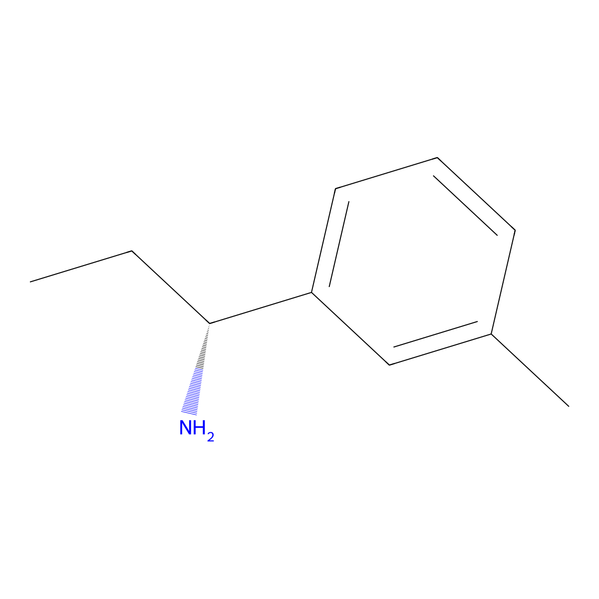 (R)-1-(m-Tolyl)propan-1-amine molecular structure, CAS 1212925-87-5