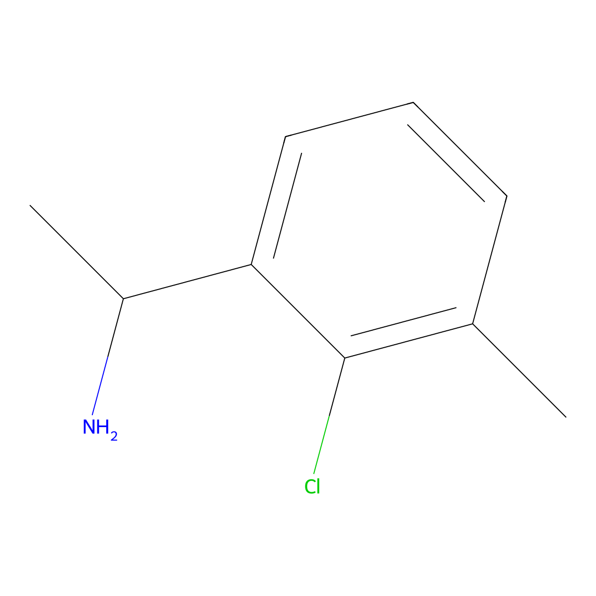 (R)-1-(2-Chloro-3-methylphenyl)ethan-1-amine molecular structure, CAS 1212927-01-9