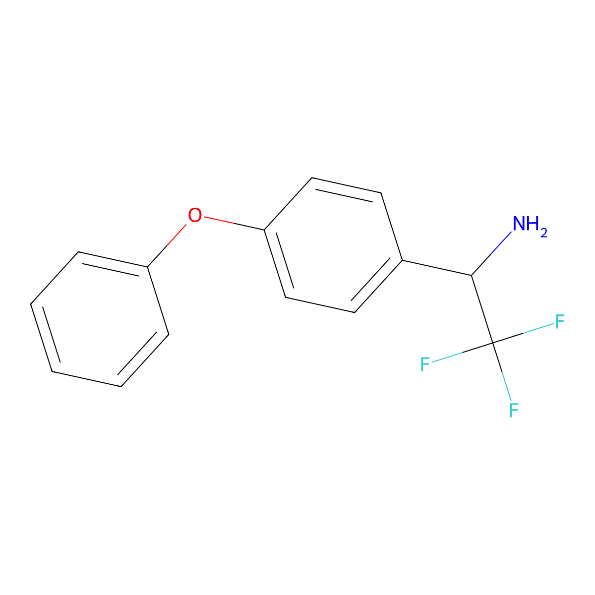 (1S)-2,2,2-Trifluoro-1-(4-phenoxyphenyl)ethylamine molecular structure, CAS 1212932-38-1