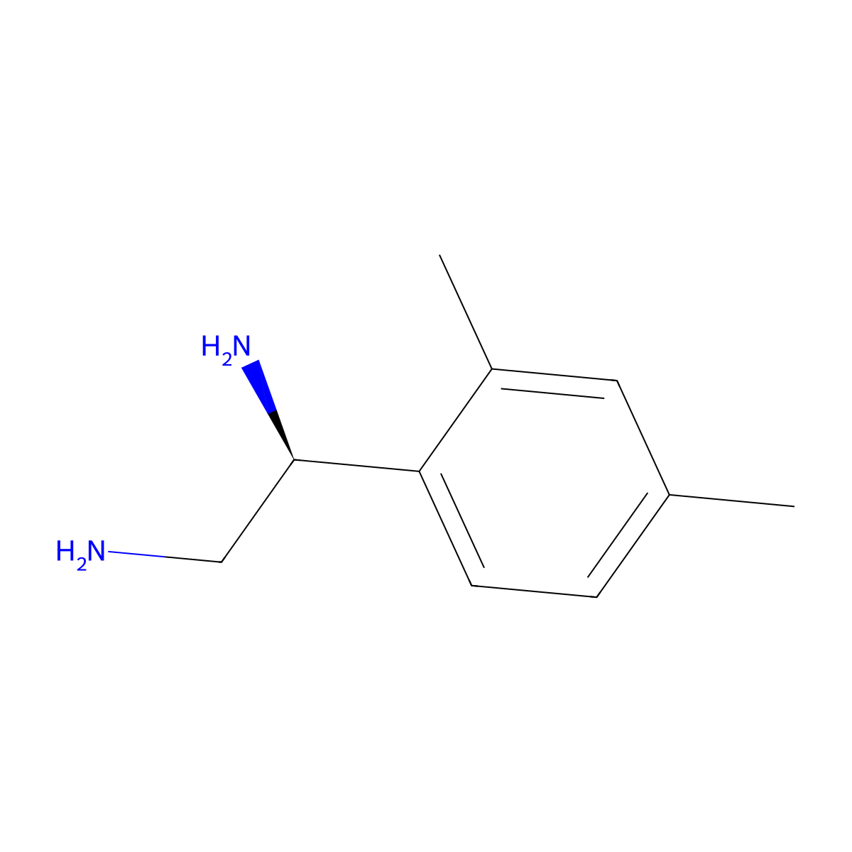 (1S)-1-(2,4-Dimethylphenyl)ethane-1,2-diamine molecular structure, CAS 1212948-04-3