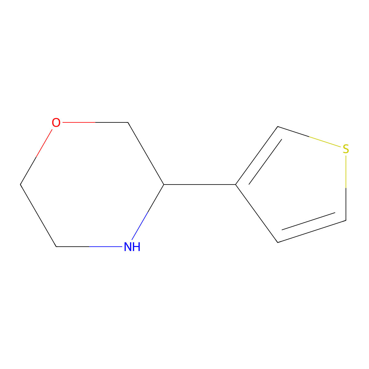 (R)-3-(Thiophen-3-yl)morpholine molecular structure, CAS 1212949-95-5