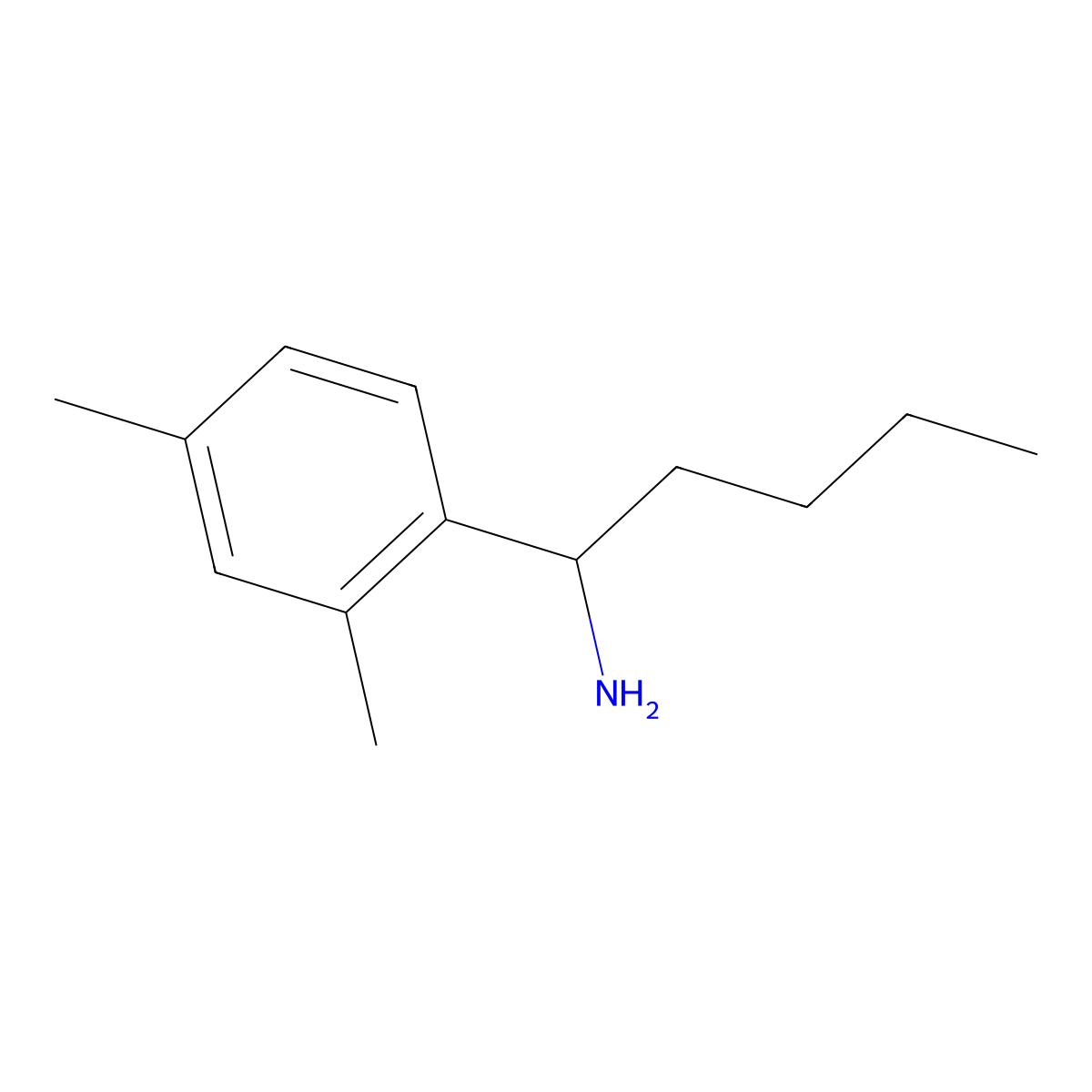 (R)-1-(2,4-Dimethylphenyl)pentan-1-amine molecular structure, CAS 1212958-36-5