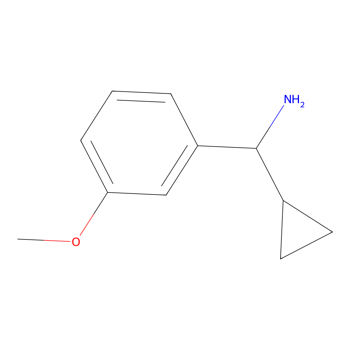(R)-Cyclopropyl(3-methoxyphenyl)methanamine molecular structure, CAS 1212958-89-8