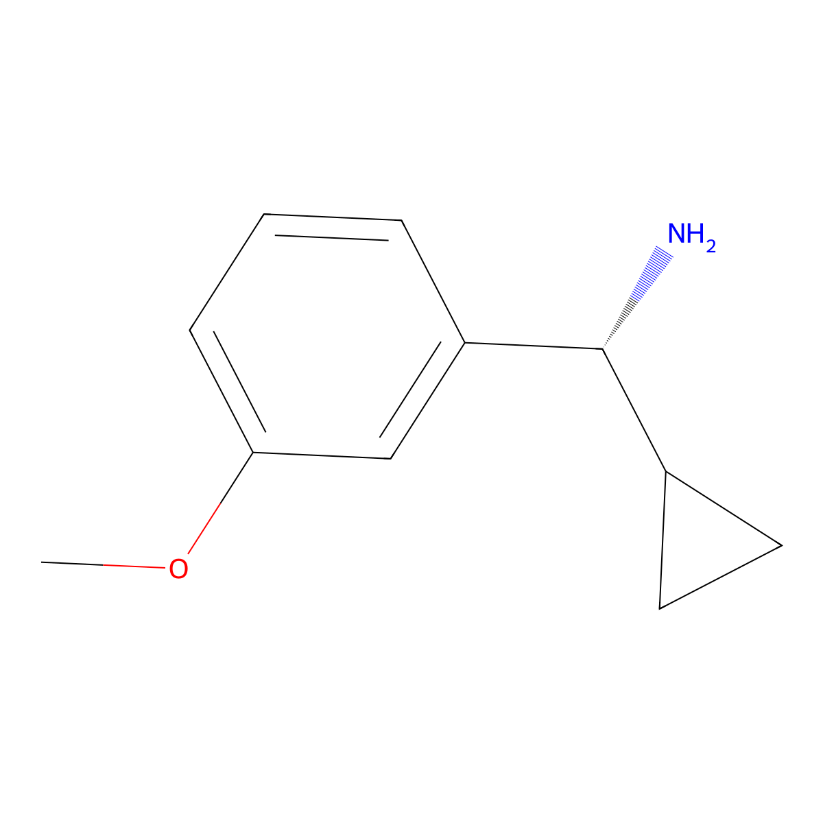 (R)-Cyclopropyl(3-methoxyphenyl)methanamine molecular structure, CAS 1212958-89-8