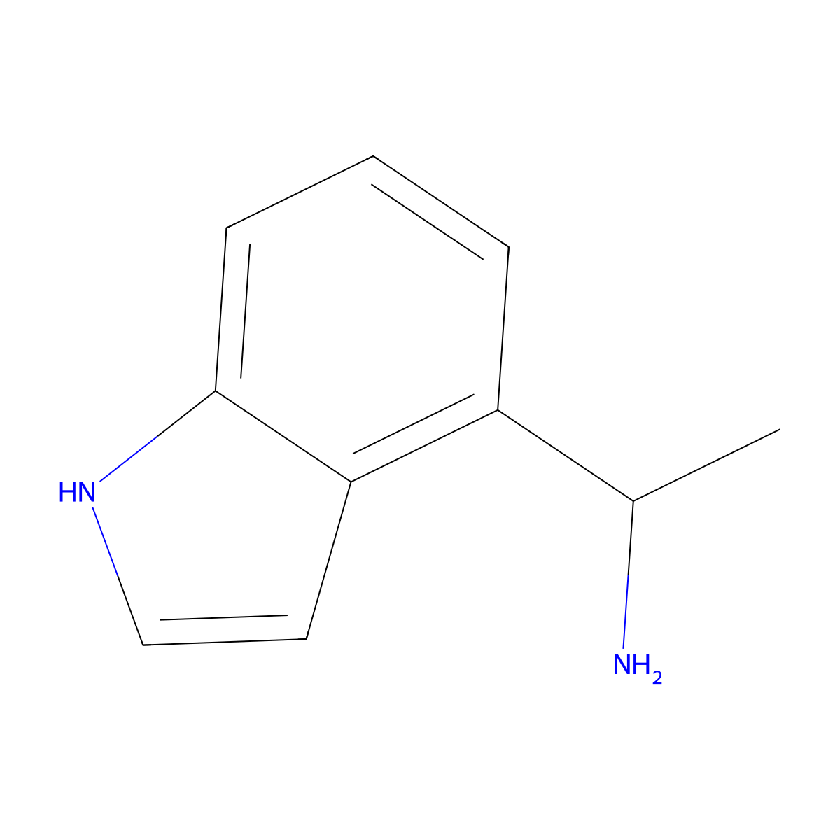 (1R)-1-(1H-indol-4-yl)ethan-1-amine molecular structure, CAS 1212959-70-0