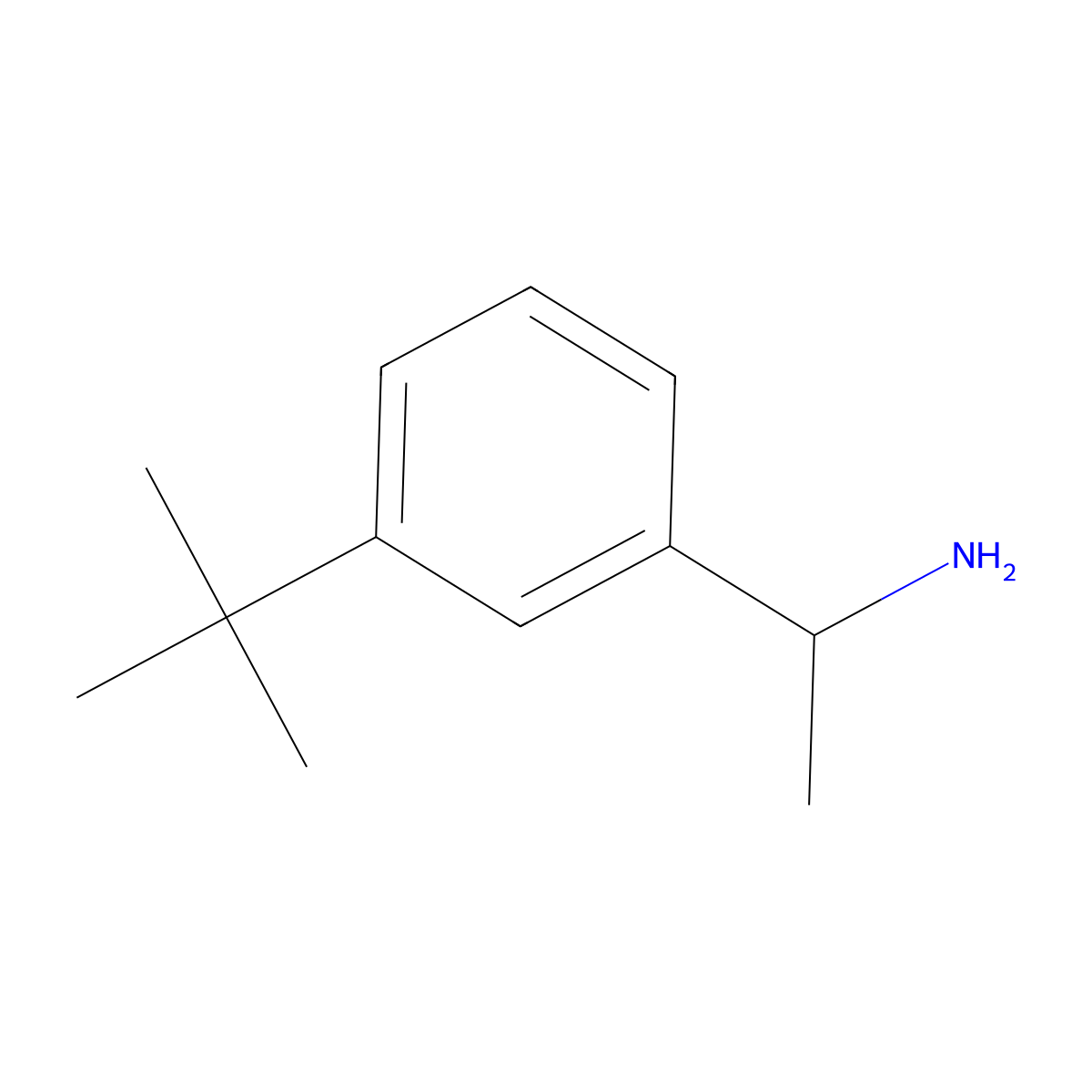 (S)-1-(3-(tert-butyl)phenyl)ethanamine molecular structure, CAS 1212964-00-5