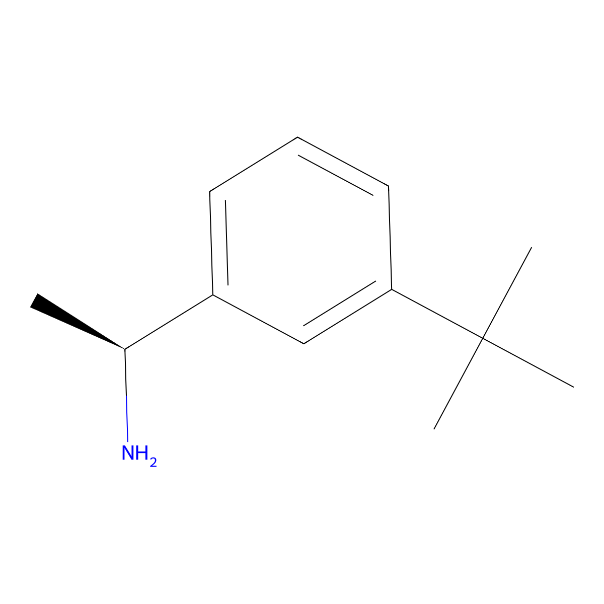 (S)-1-(3-(tert-butyl)phenyl)ethanamine molecular structure, CAS 1212964-00-5